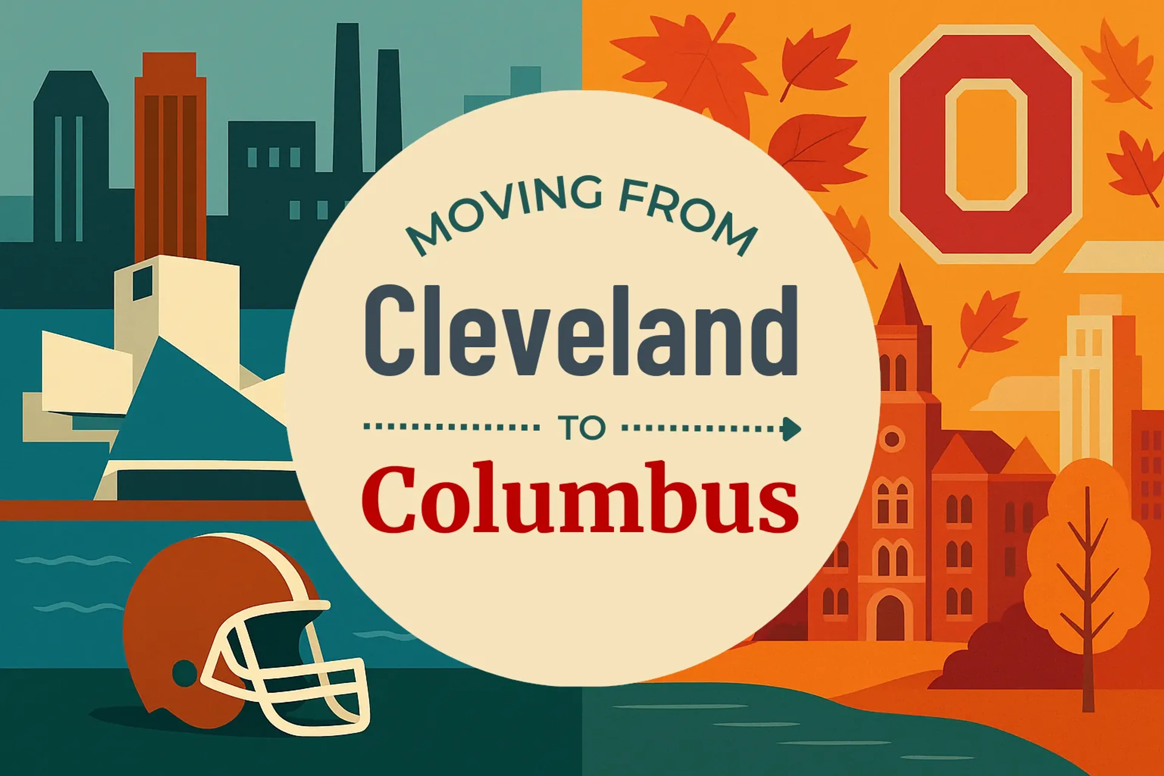Side-by-side comparison of Cleveland to Columbus moving companies