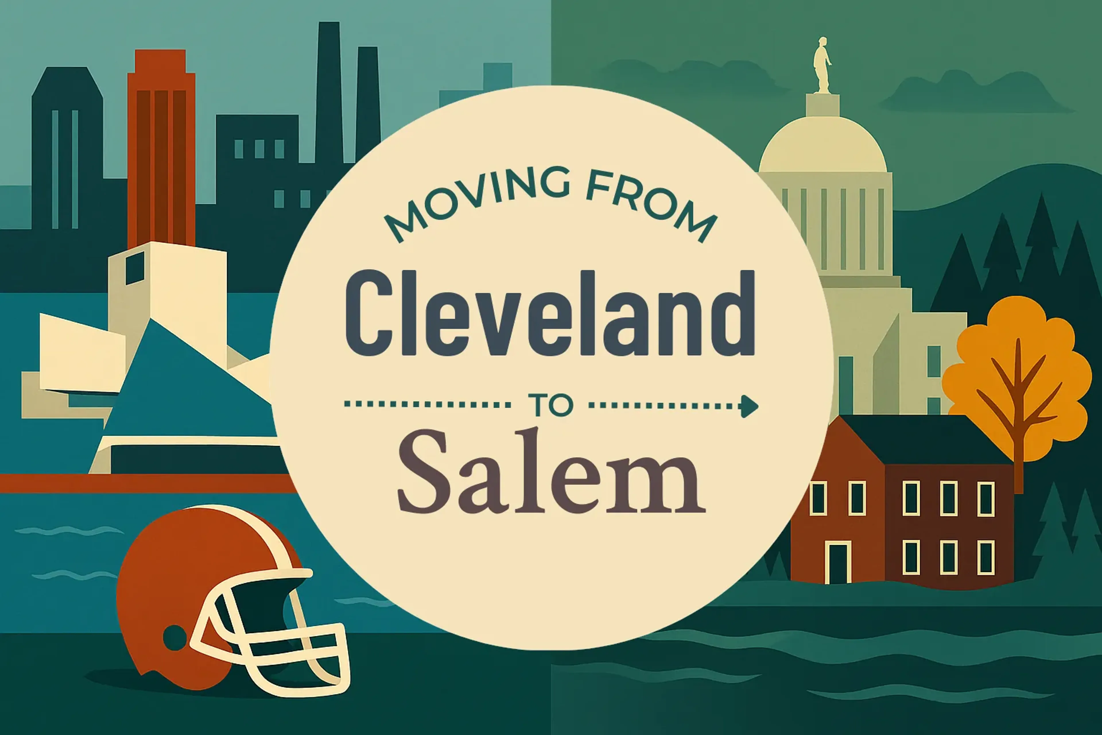 Side-by-side comparison of Cleveland to Salem moving companies