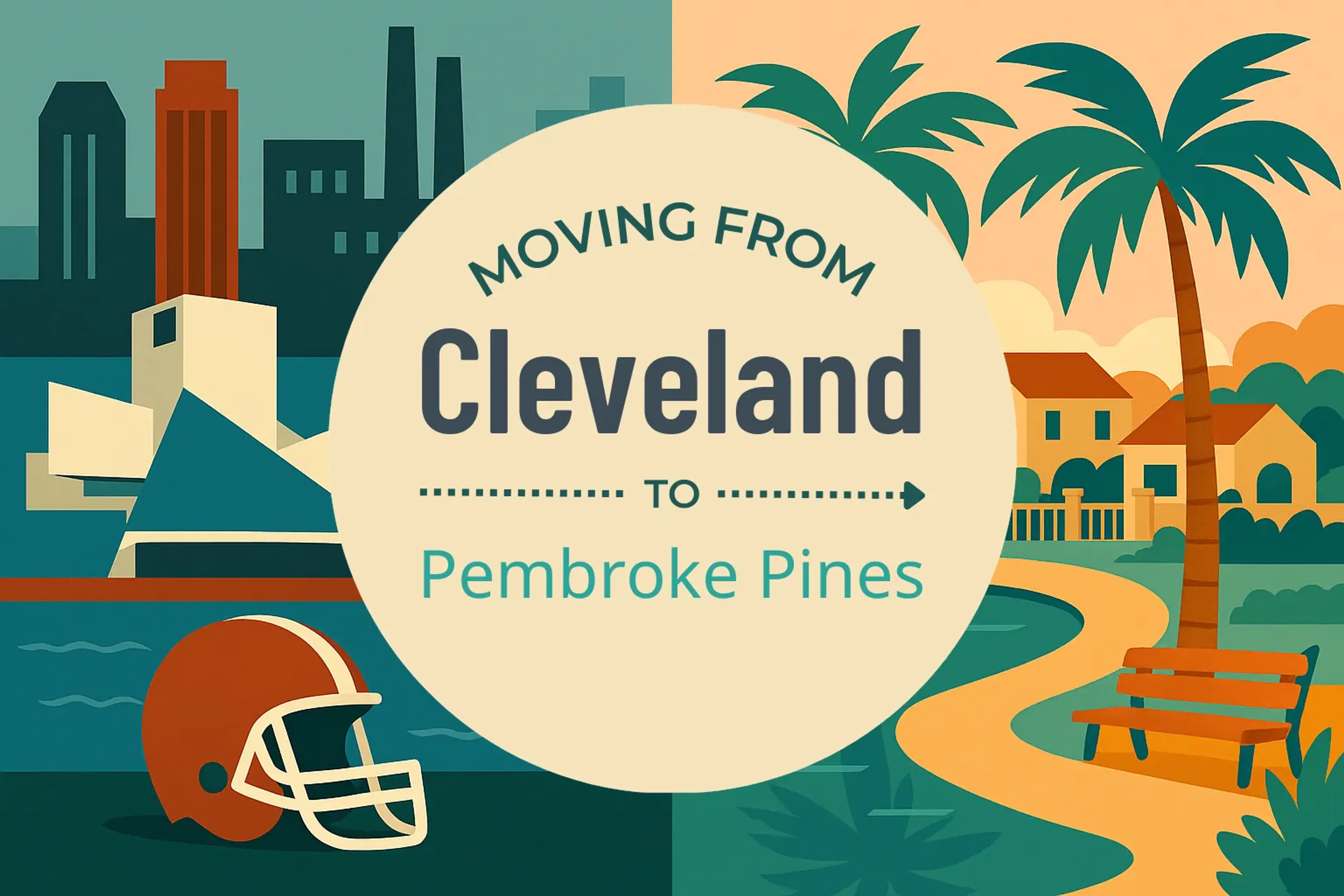 Side-by-side comparison of Cleveland to Pembroke Pines moving companies