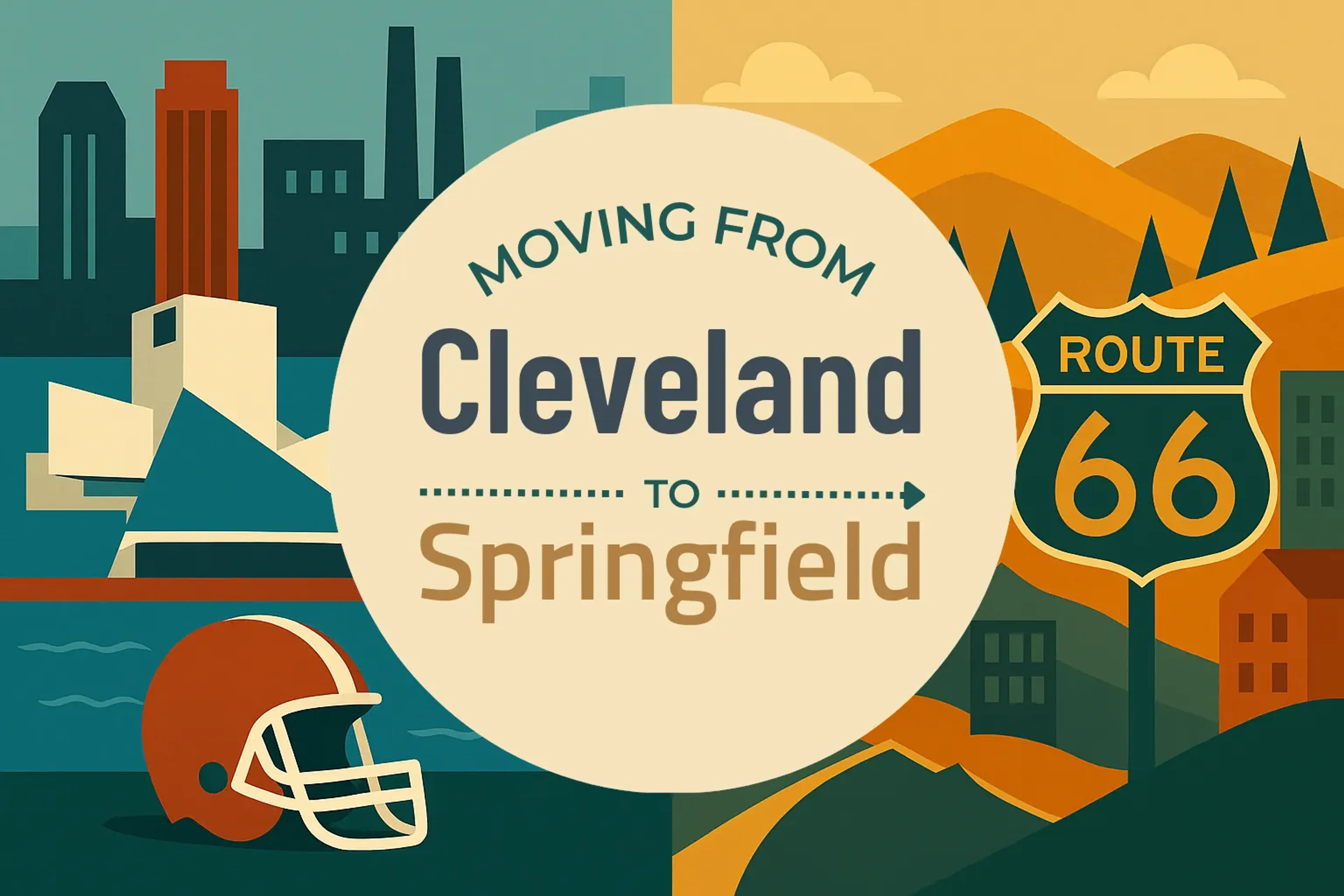 Side-by-side comparison of Cleveland to Springfield moving companies