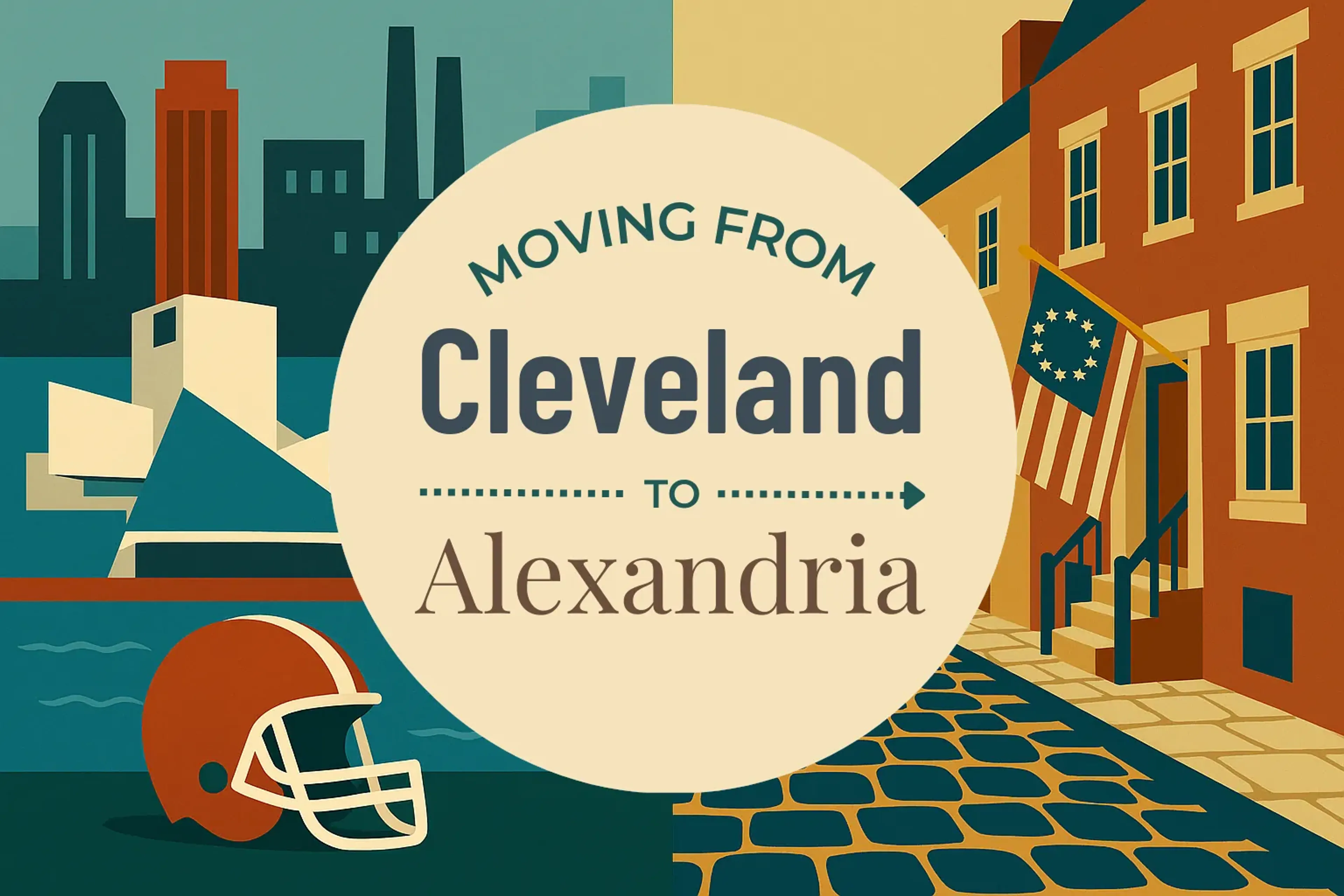 Side-by-side comparison of Cleveland to Alexandria moving companies