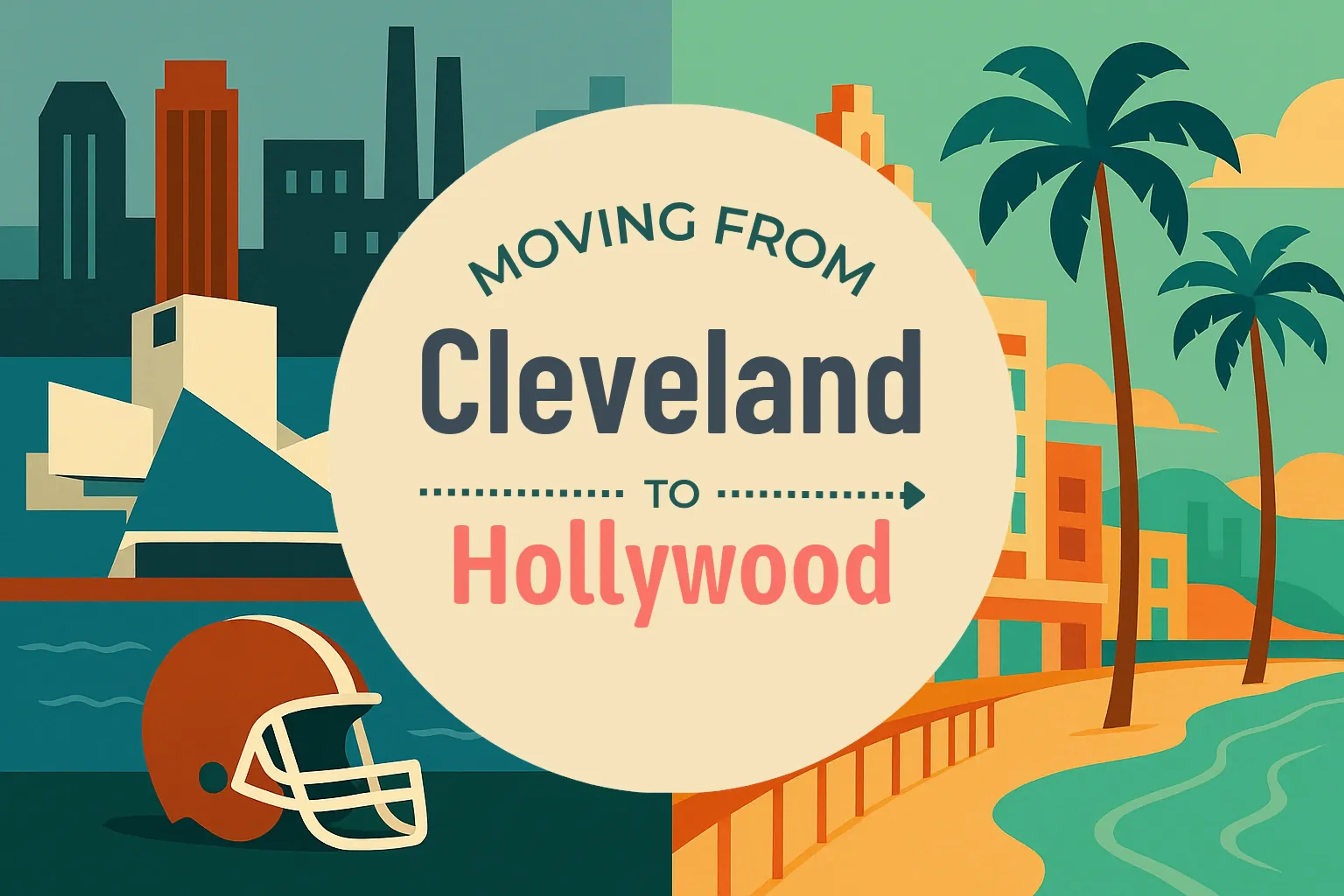 Side-by-side comparison of Cleveland to Hollywood moving companies