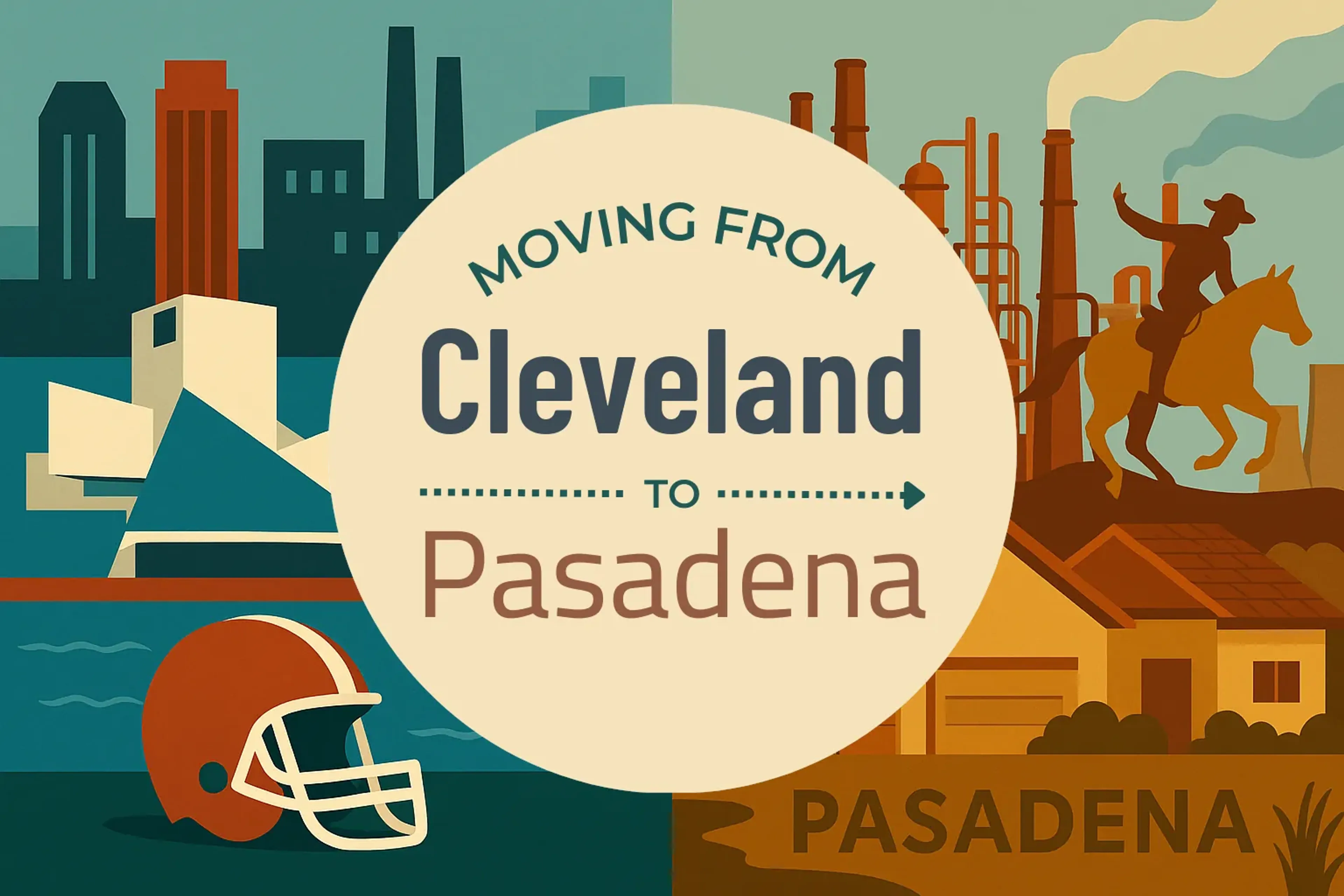 Side-by-side comparison of Cleveland to Pasadena moving companies