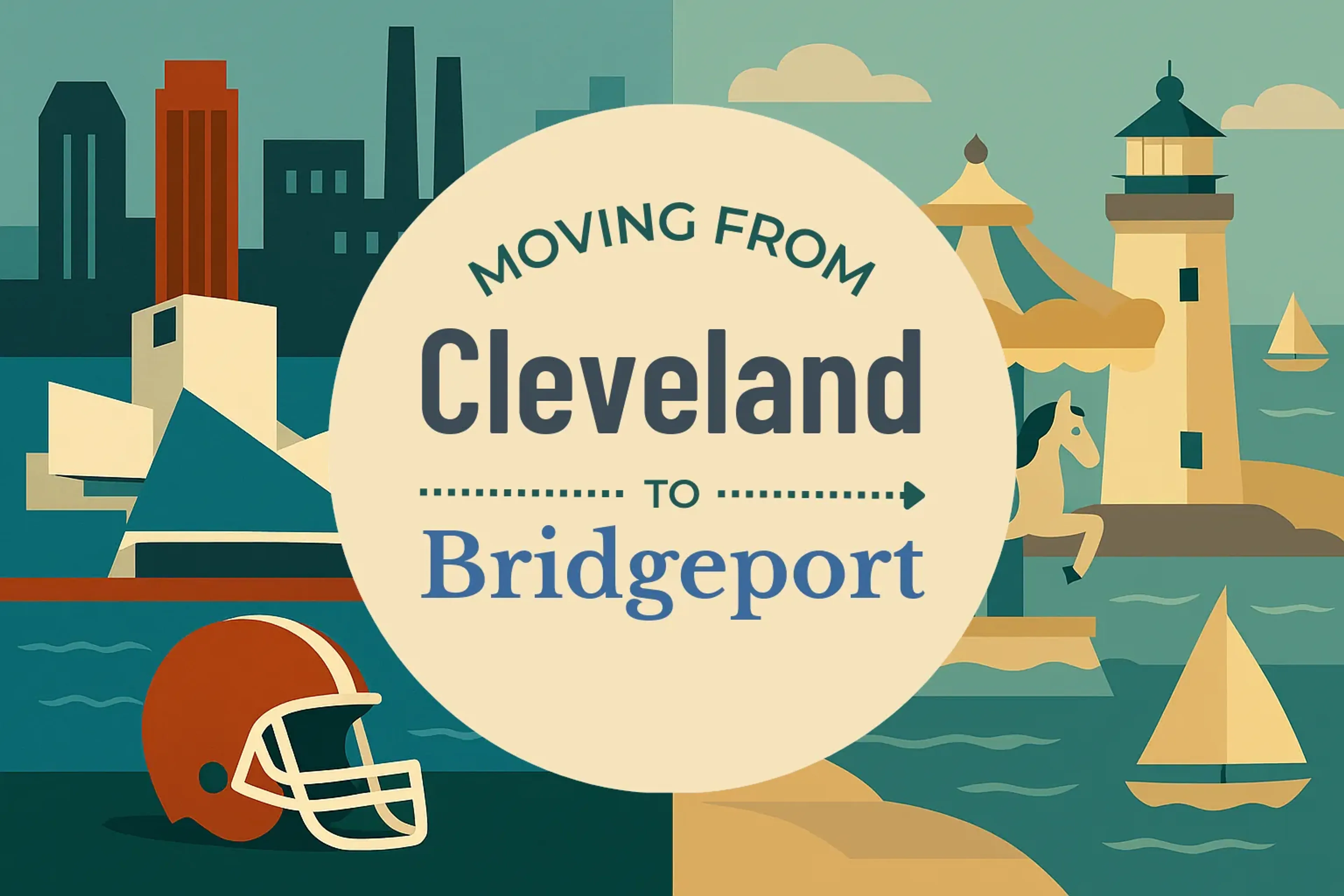 Side-by-side comparison of Cleveland to Bridgeport moving companies