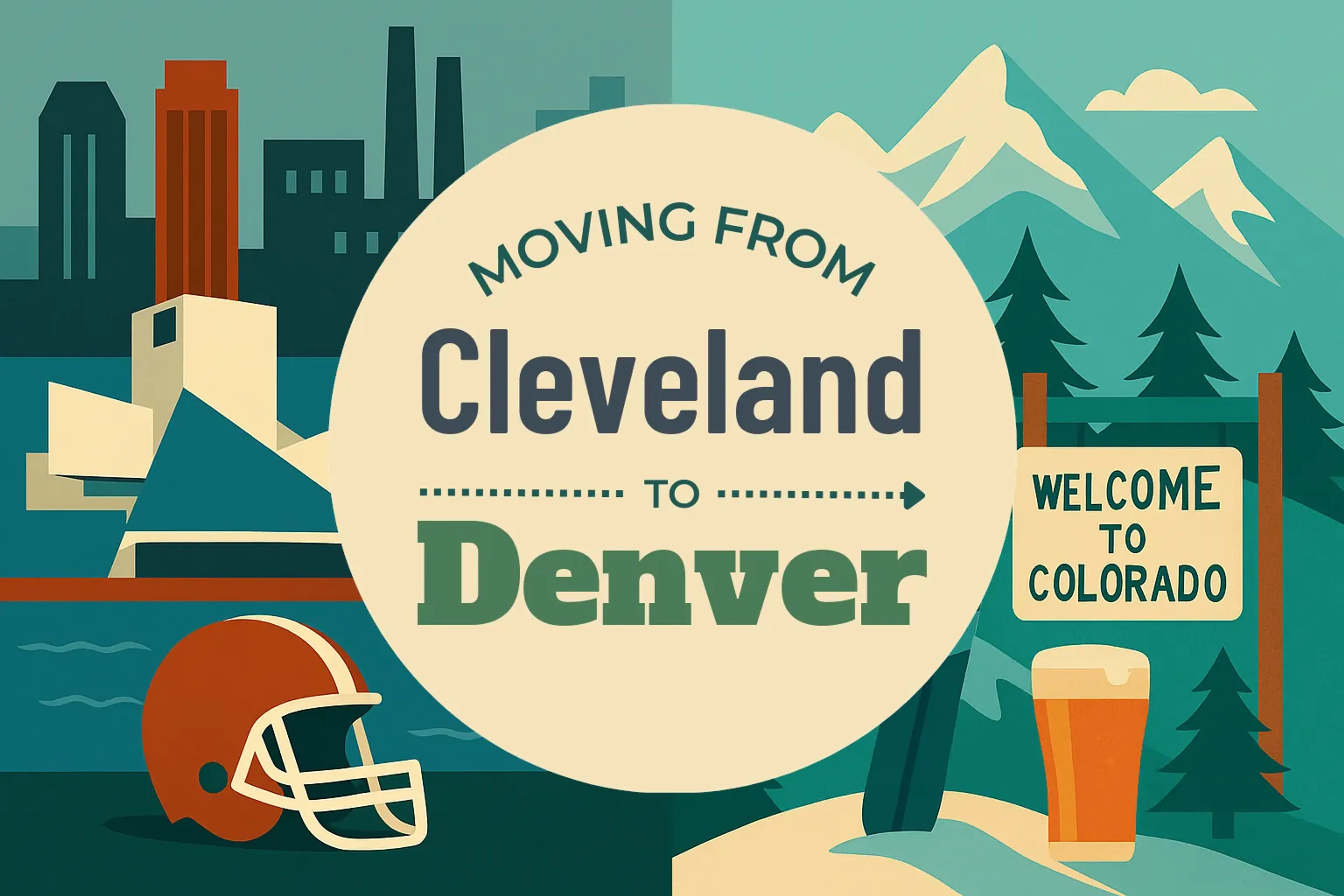 Side-by-side comparison of Cleveland to Denver moving companies