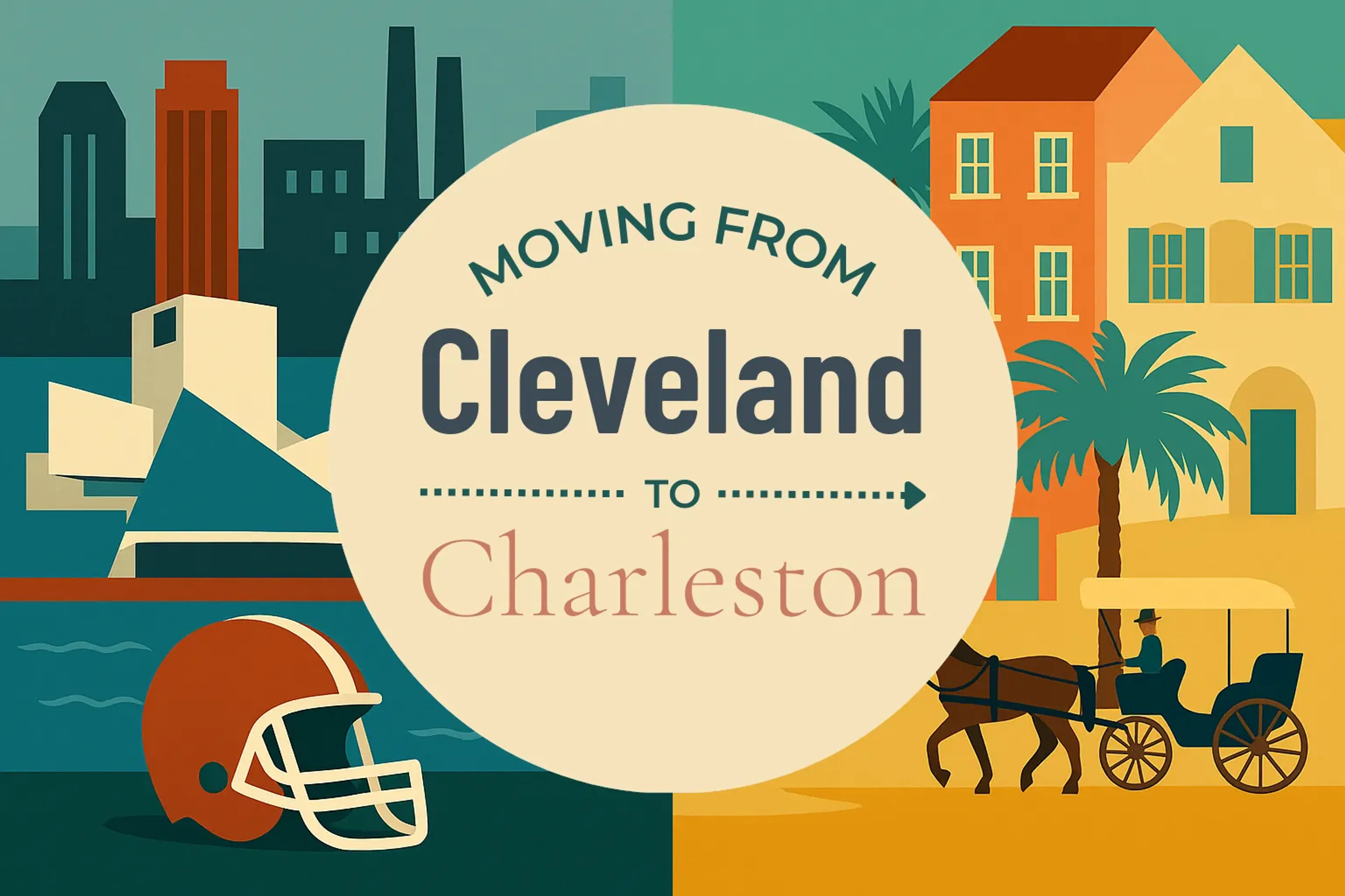 Side-by-side comparison of Cleveland to Charleston moving companies