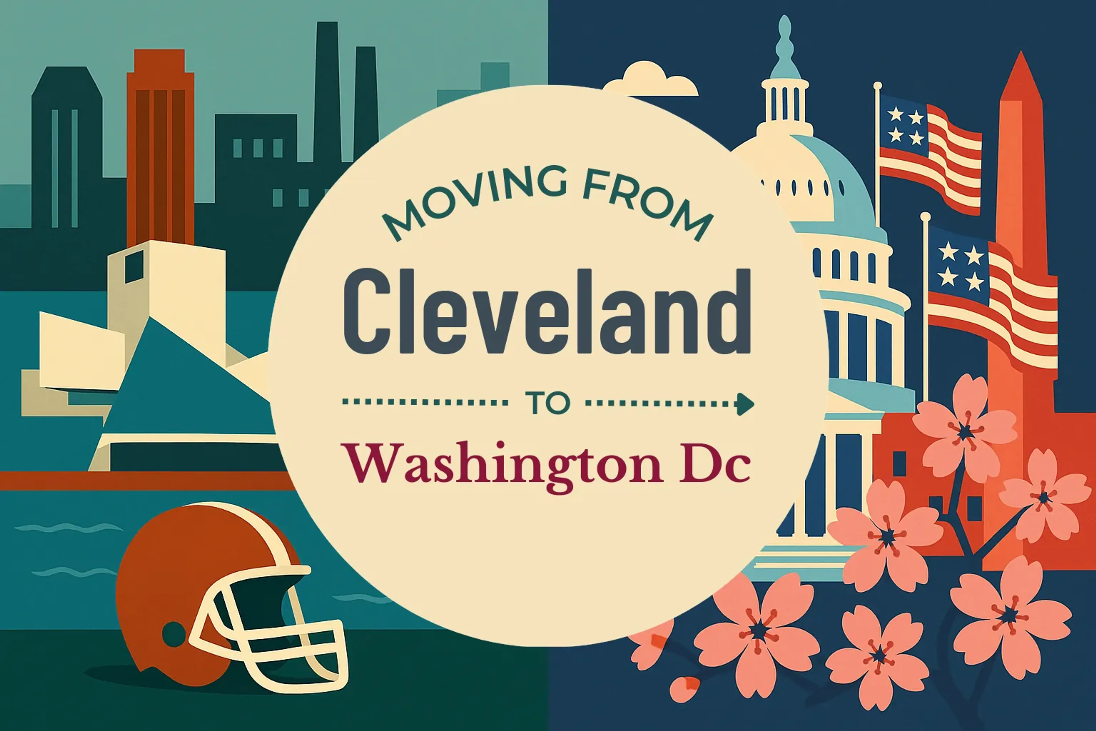 Side-by-side comparison of Cleveland to Washington DC moving companies