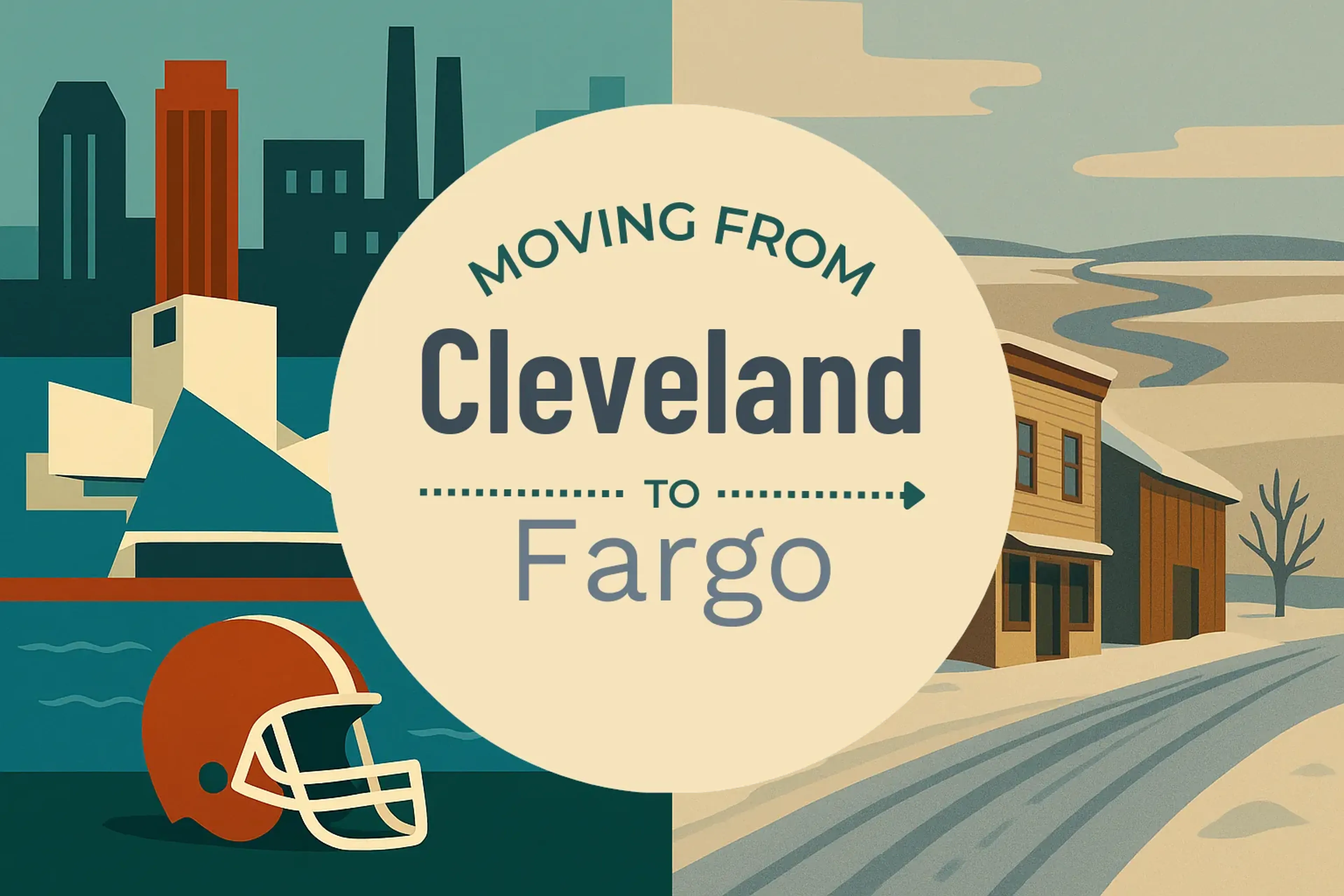 Side-by-side comparison of Cleveland to Fargo moving companies