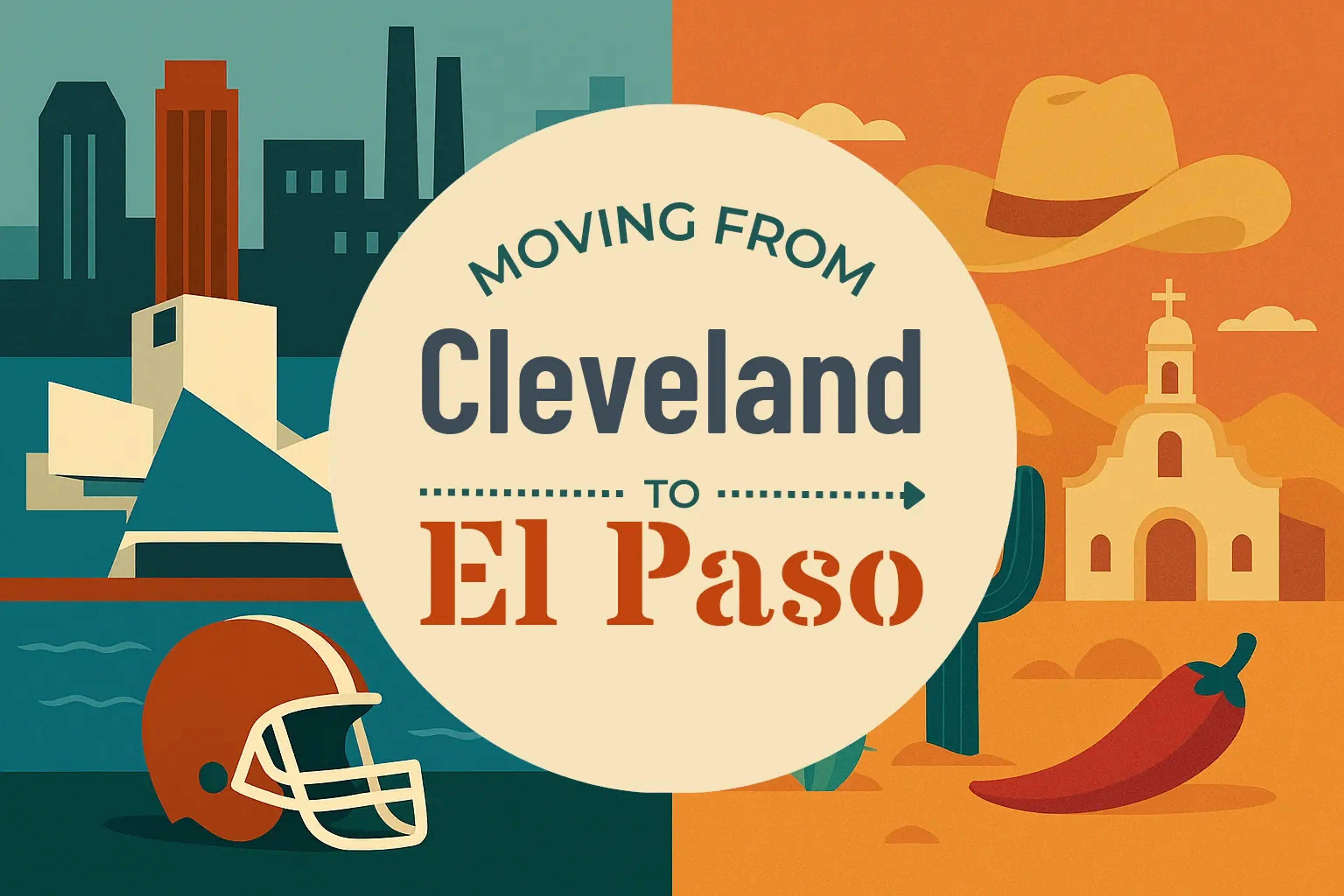 Side-by-side comparison of Cleveland to El Paso moving companies
