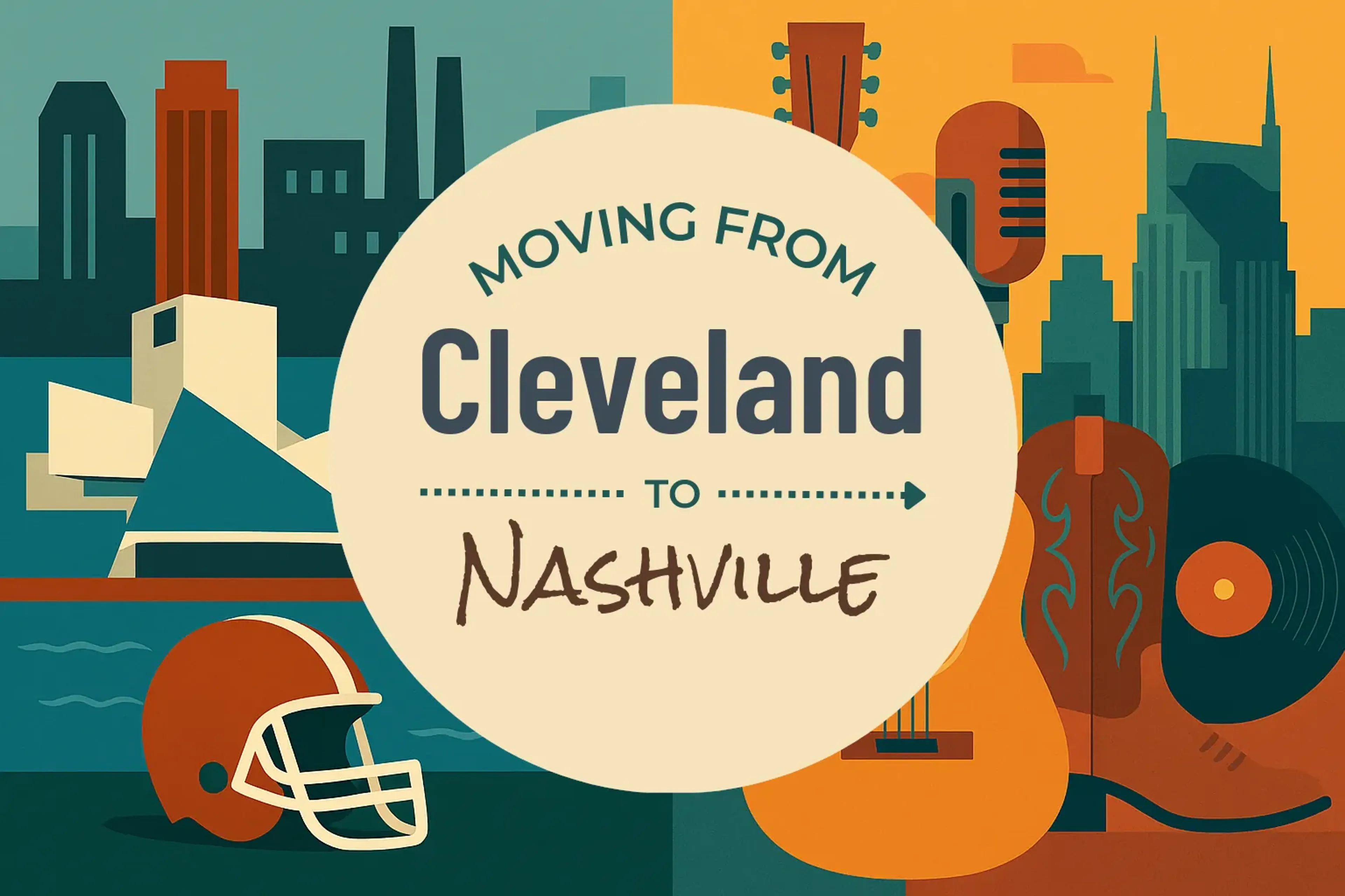 Side-by-side comparison of Cleveland to Nashville moving companies