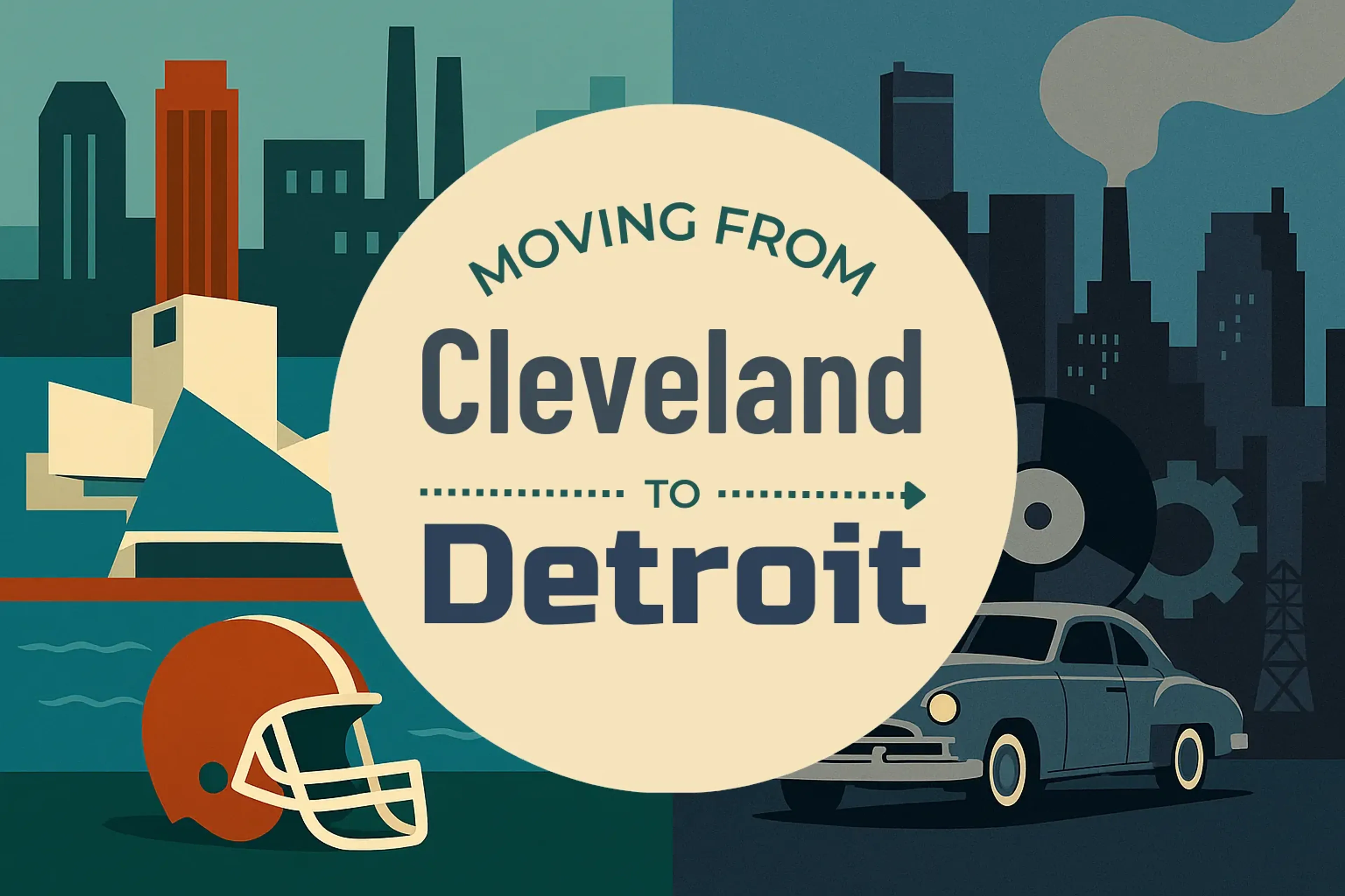 Side-by-side comparison of Cleveland to Detroit moving companies