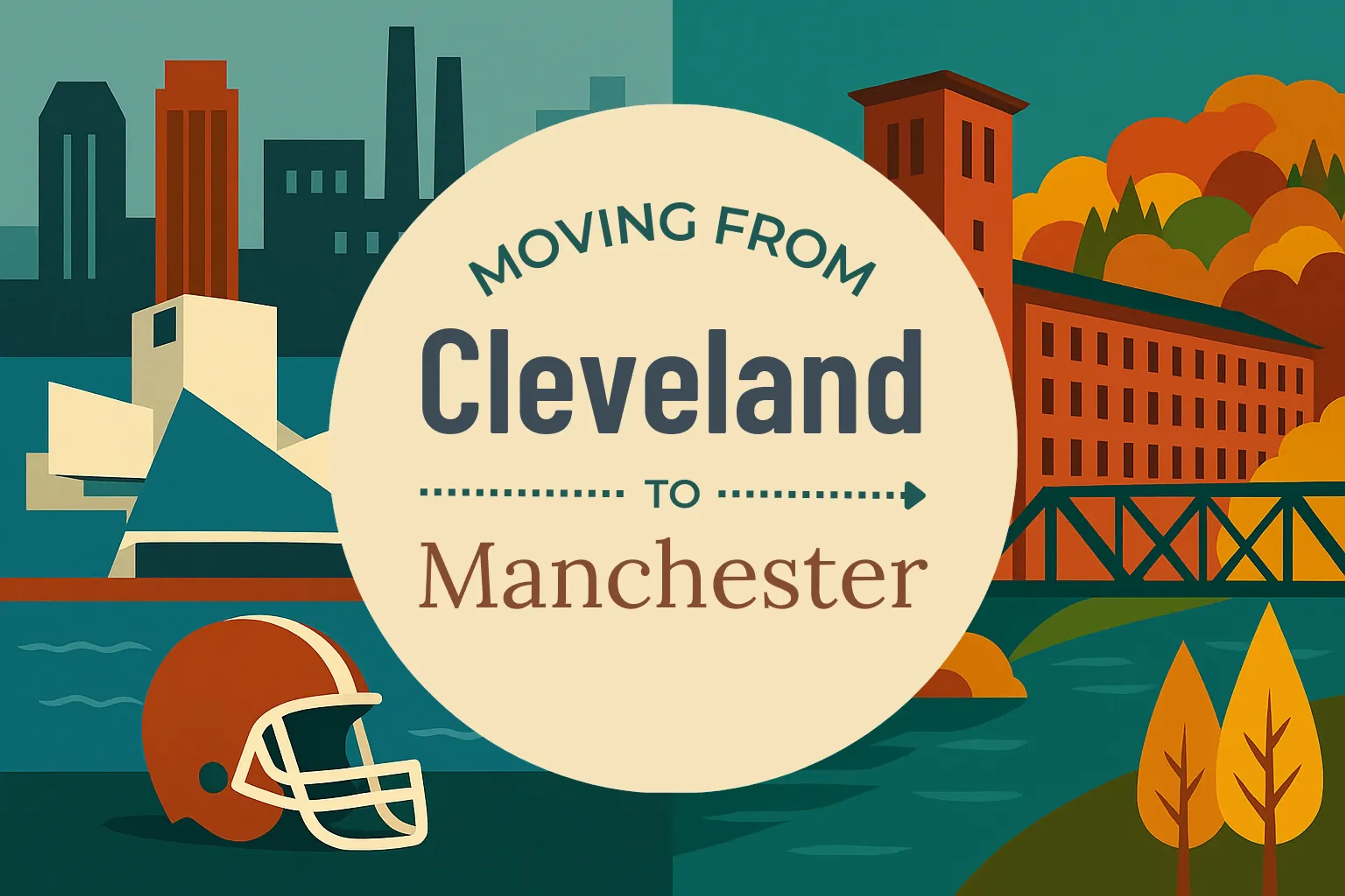 Side-by-side comparison of Cleveland to Manchester moving companies