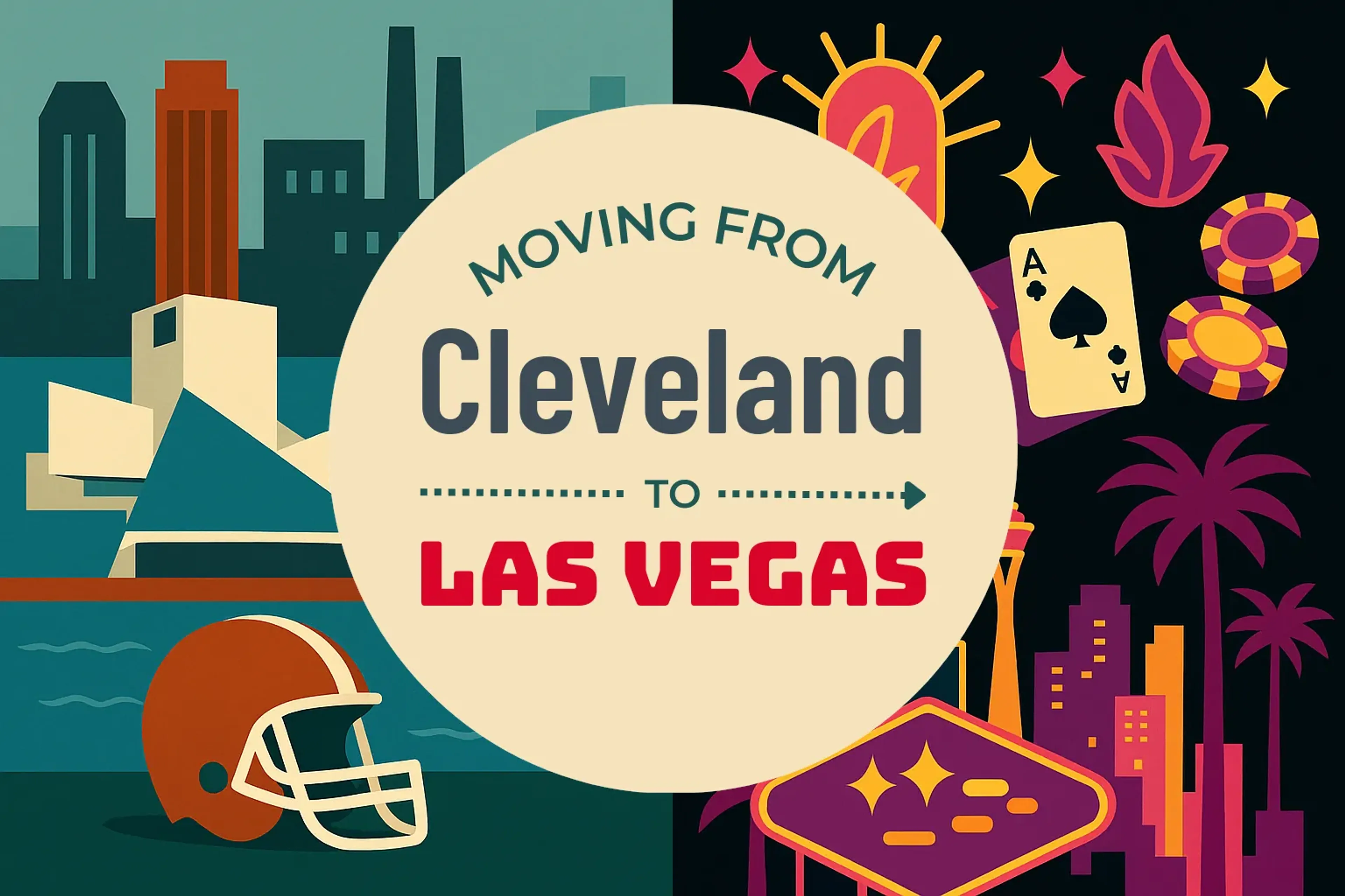 Side-by-side comparison of Cleveland to Las Vegas moving companies