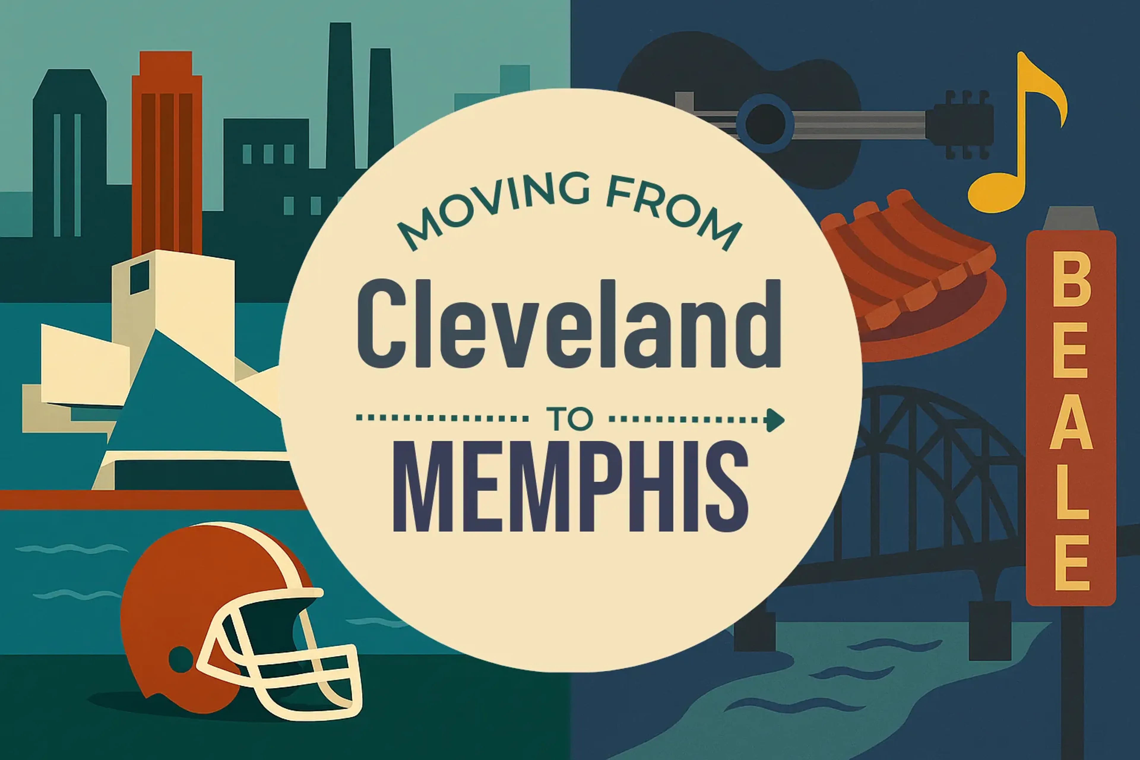 Side-by-side comparison of Cleveland to Memphis moving companies