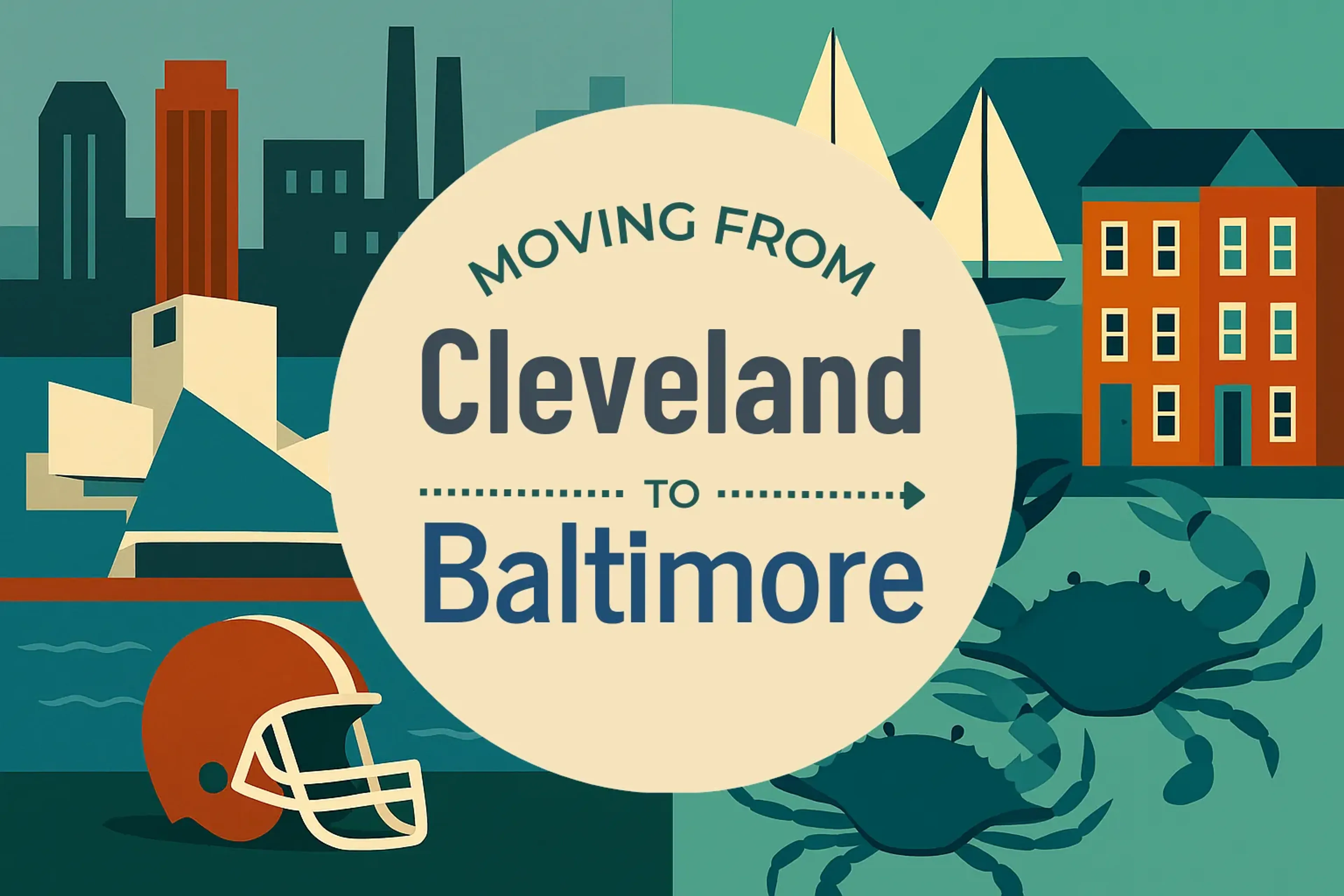 Side-by-side comparison of Cleveland to Baltimore moving companies