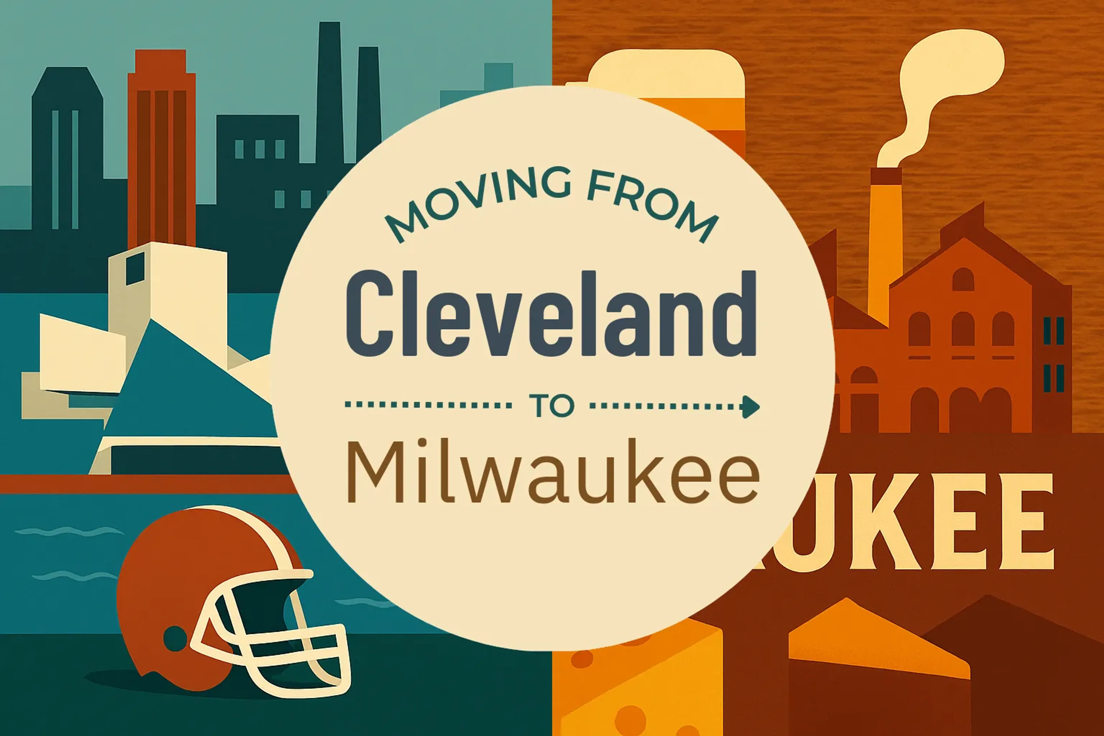 Side-by-side comparison of Cleveland to Milwaukee moving companies