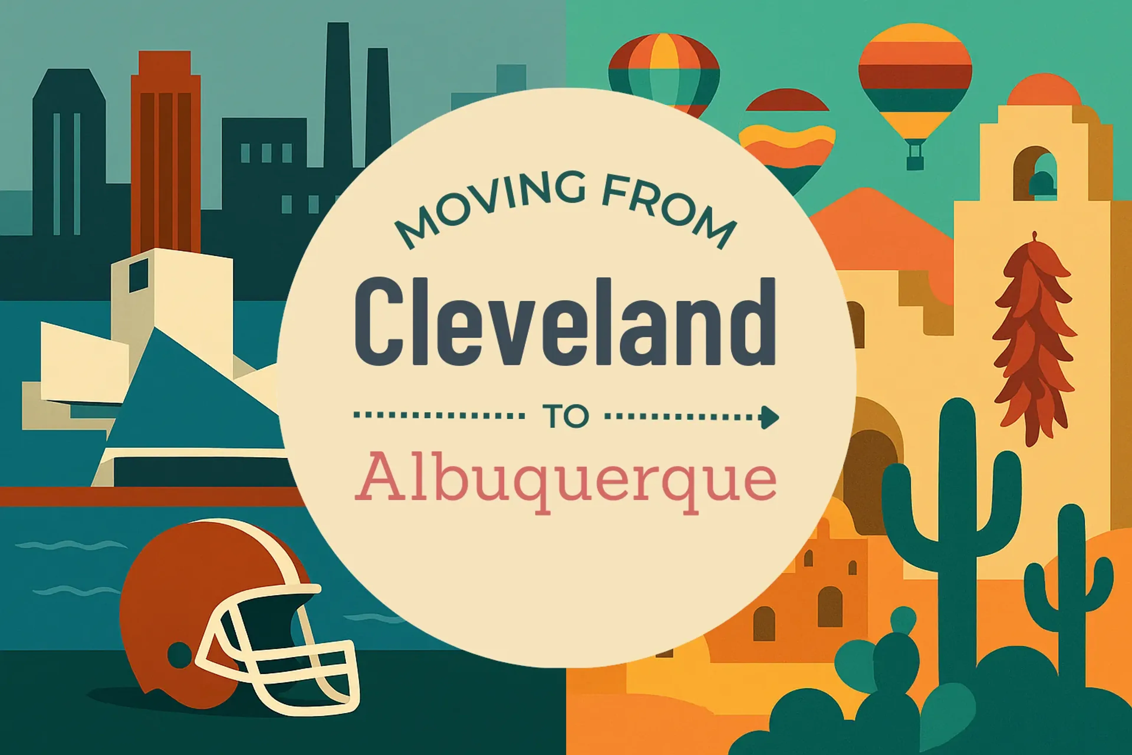 Side-by-side comparison of Cleveland to Albuquerque moving companies
