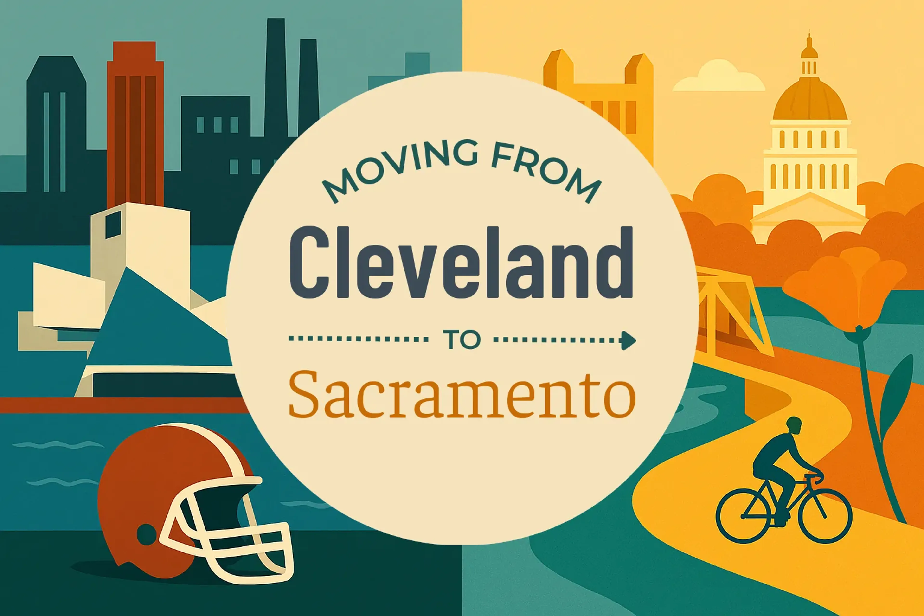 Side-by-side comparison of Cleveland to Sacramento moving companies