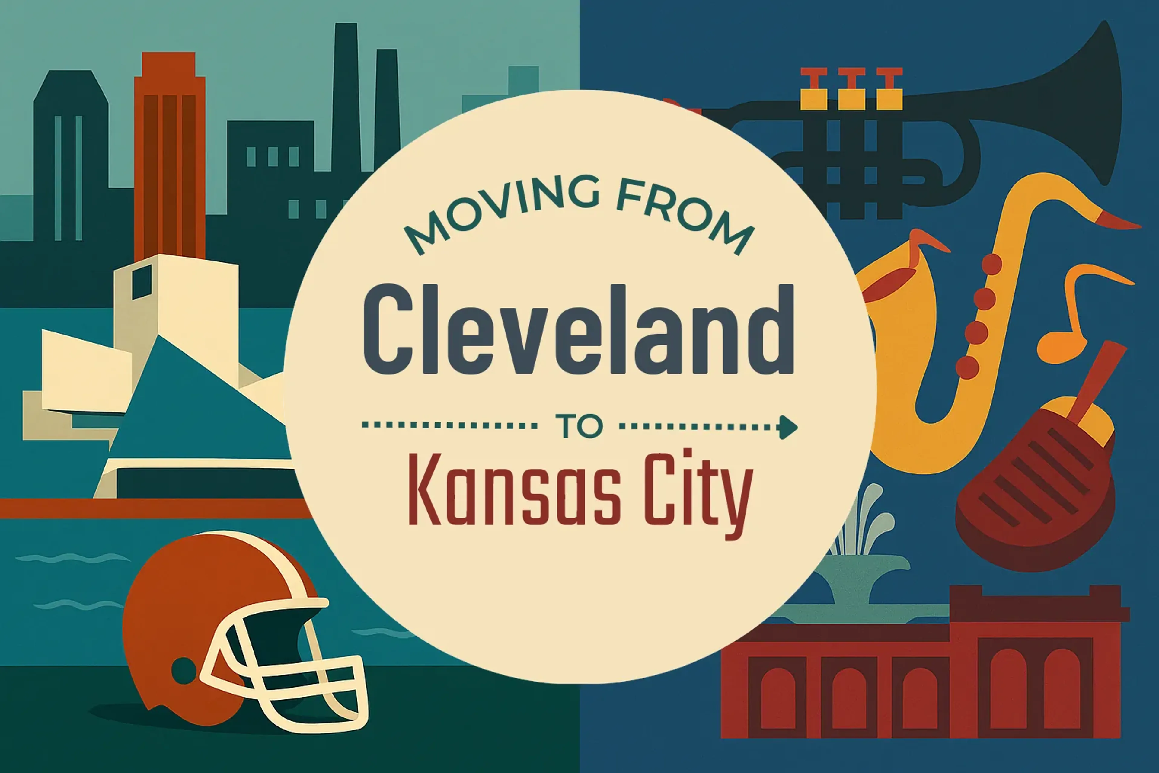 Side-by-side comparison of Cleveland to Kansas City moving companies