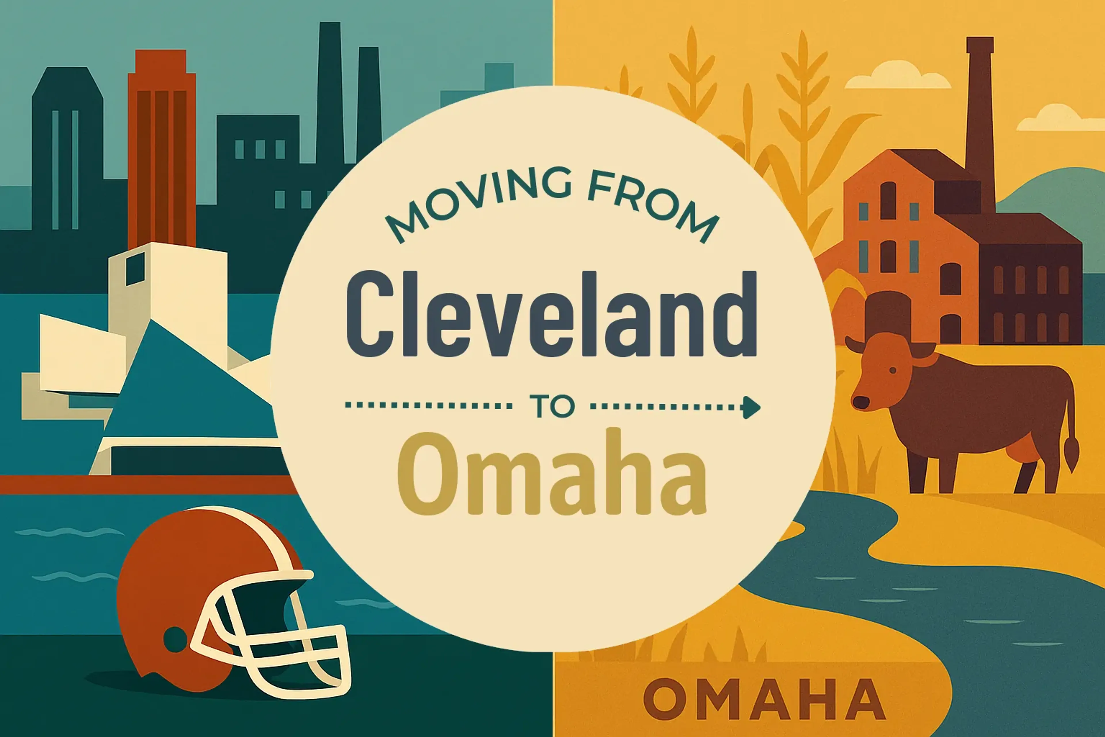 Side-by-side comparison of Cleveland to Omaha moving companies
