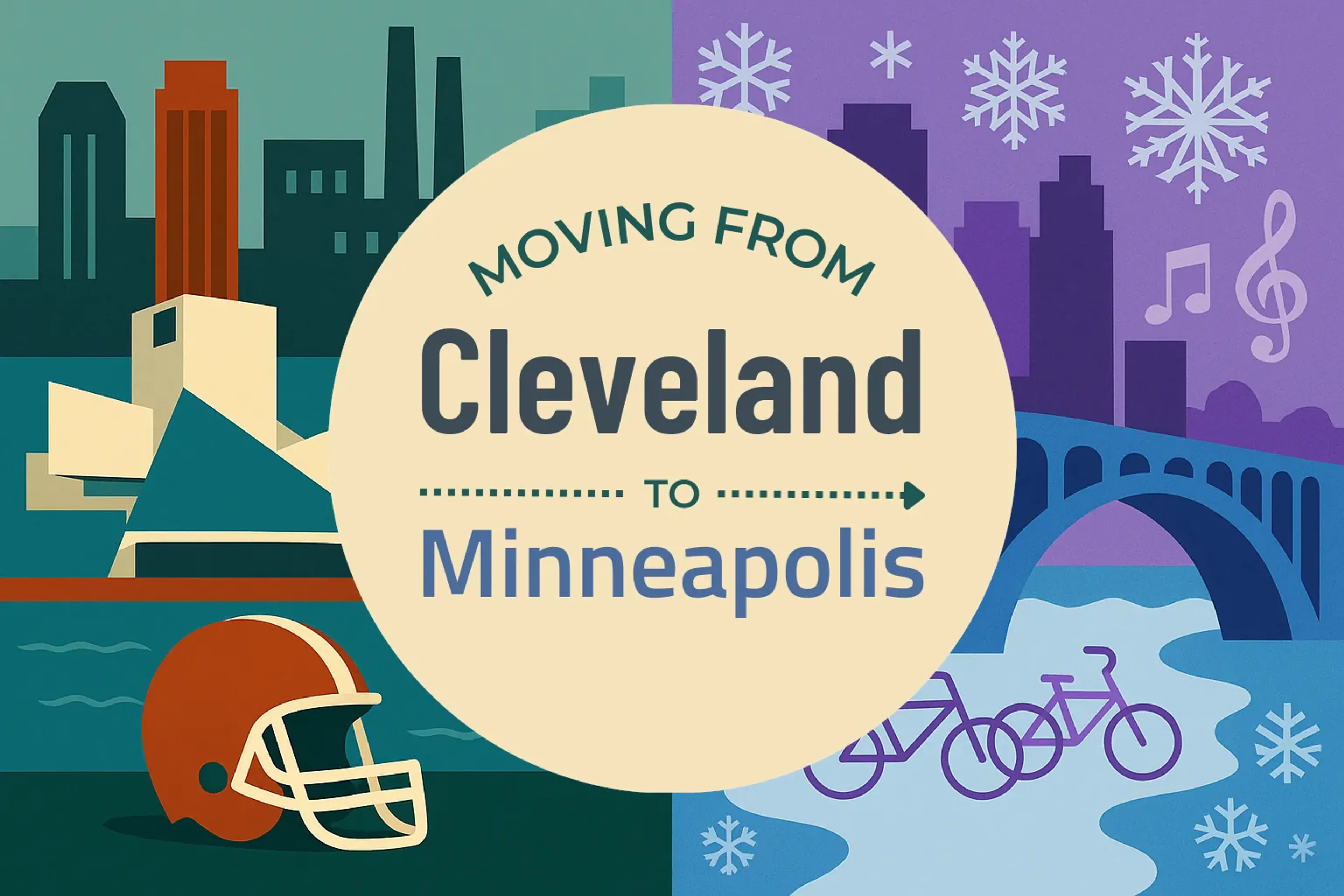 Side-by-side comparison of Cleveland to Minneapolis moving companies
