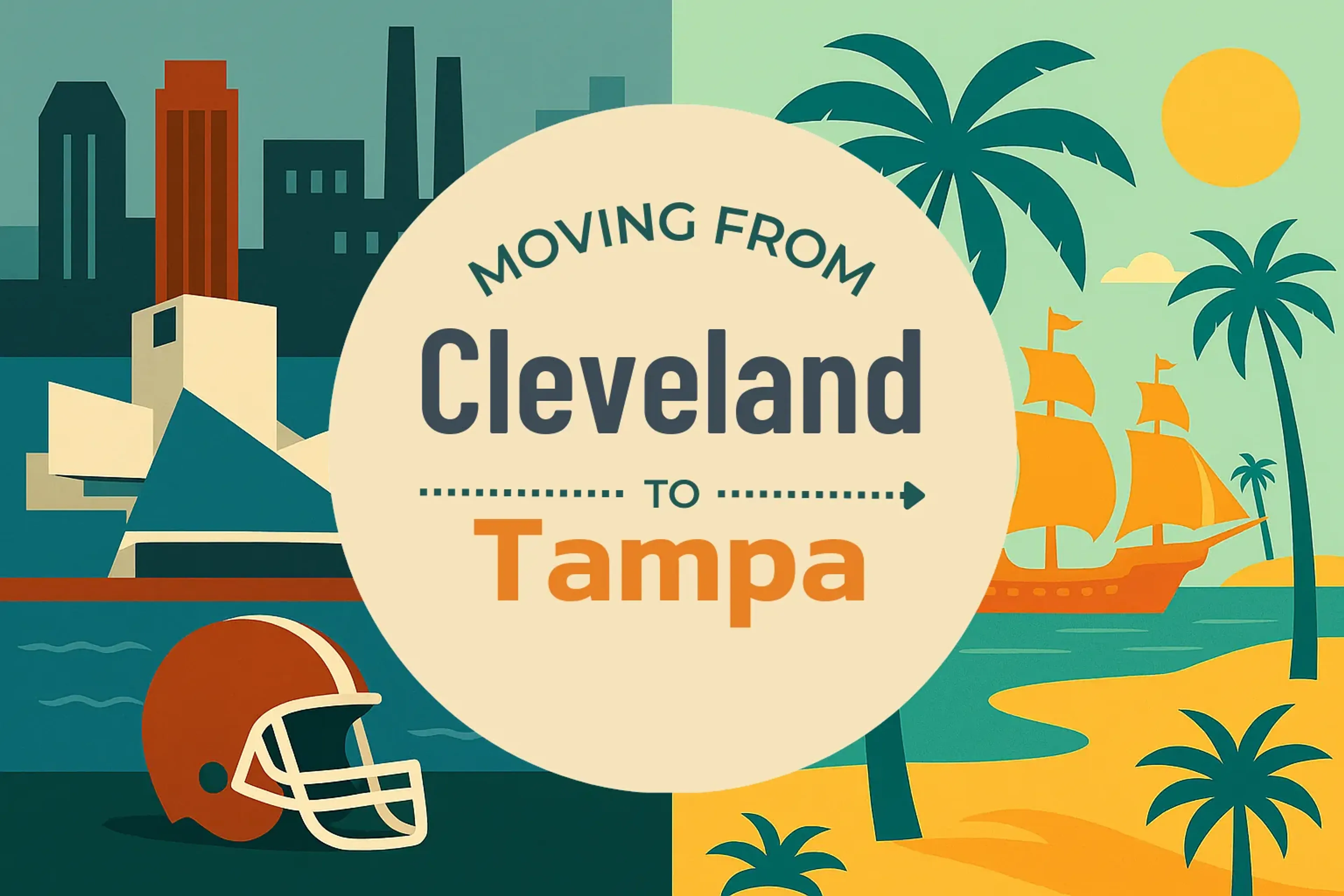 Side-by-side comparison of Cleveland to Tampa moving companies
