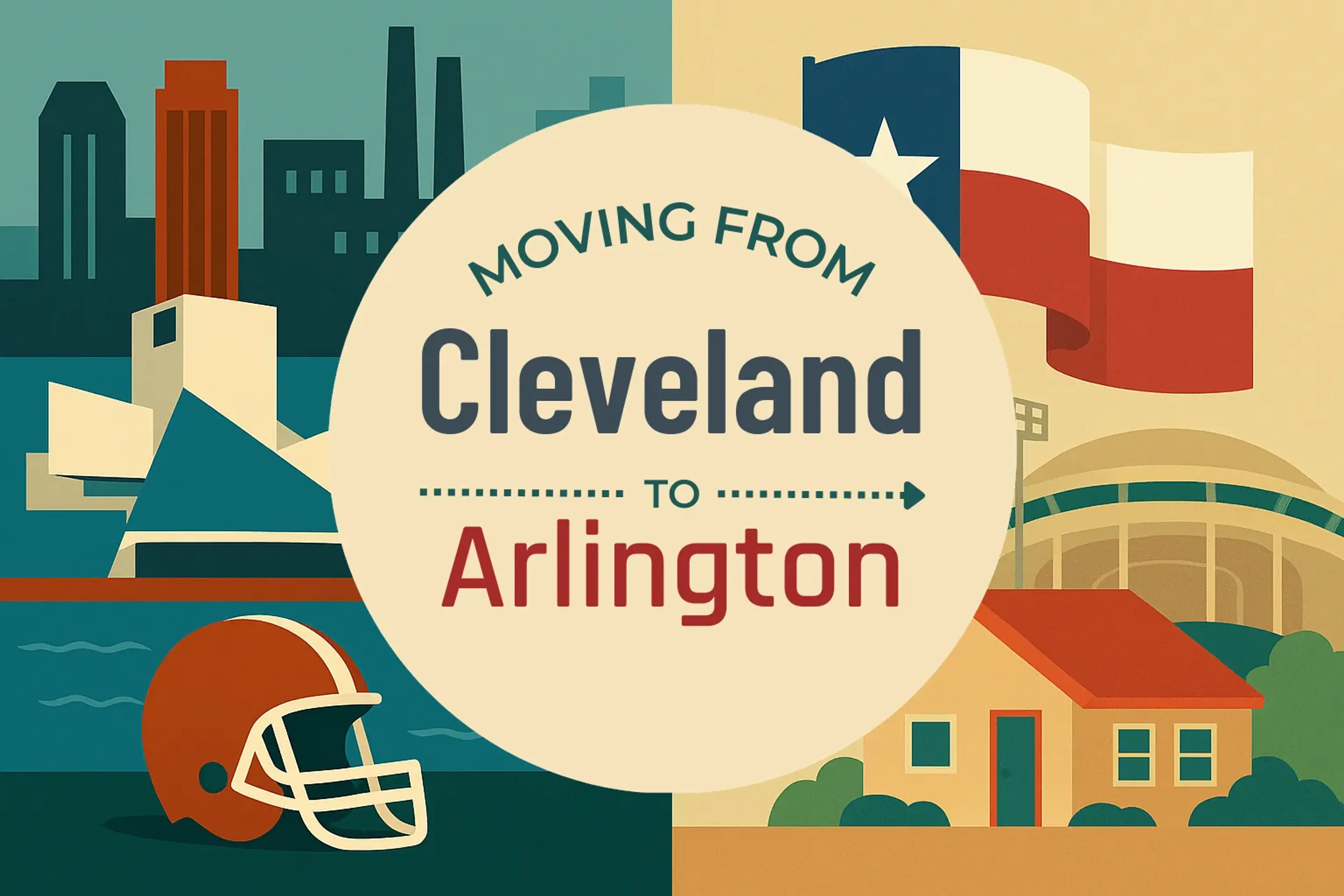Side-by-side comparison of Cleveland to Arlington moving companies