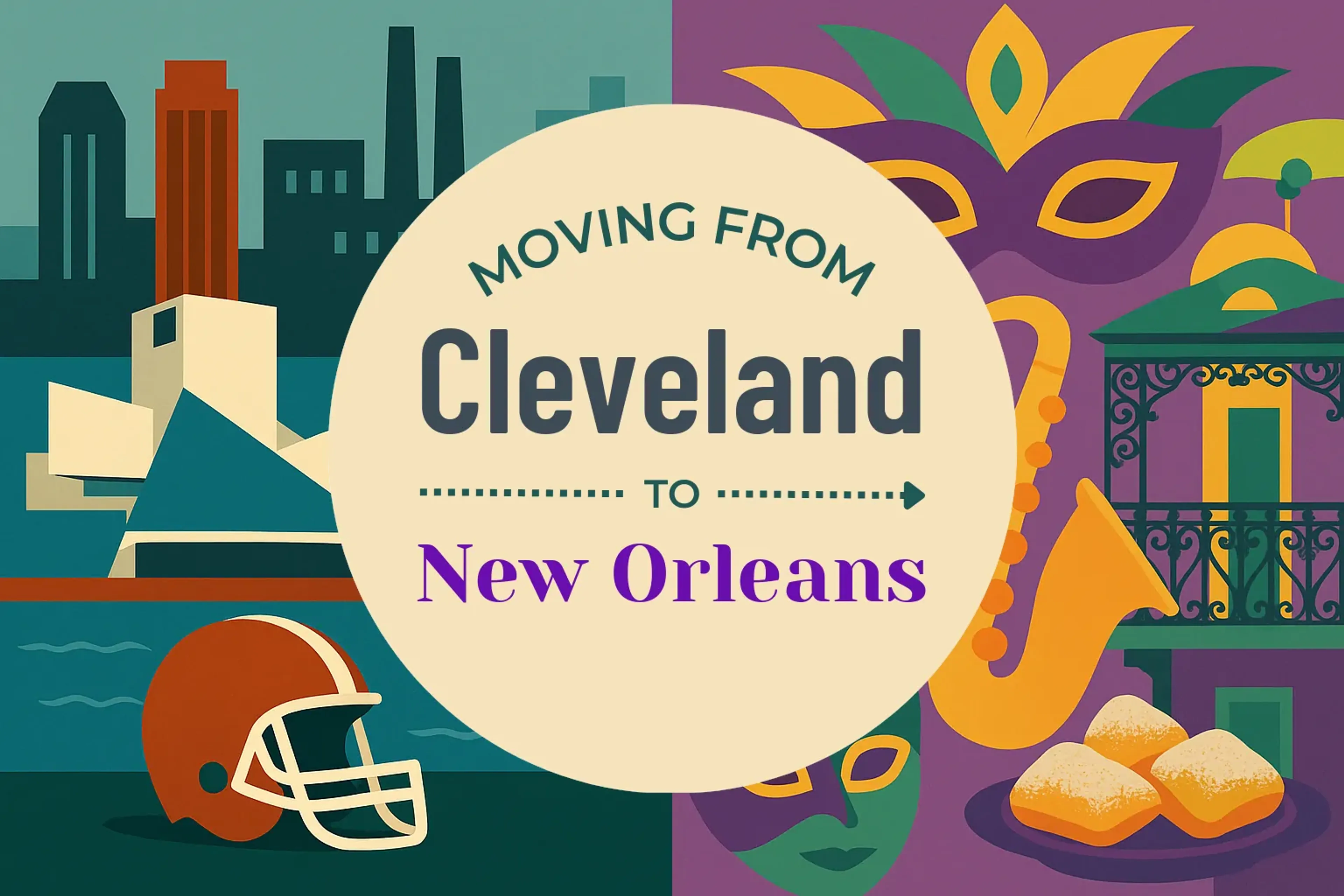 Side-by-side comparison of Cleveland to New Orleans moving companies