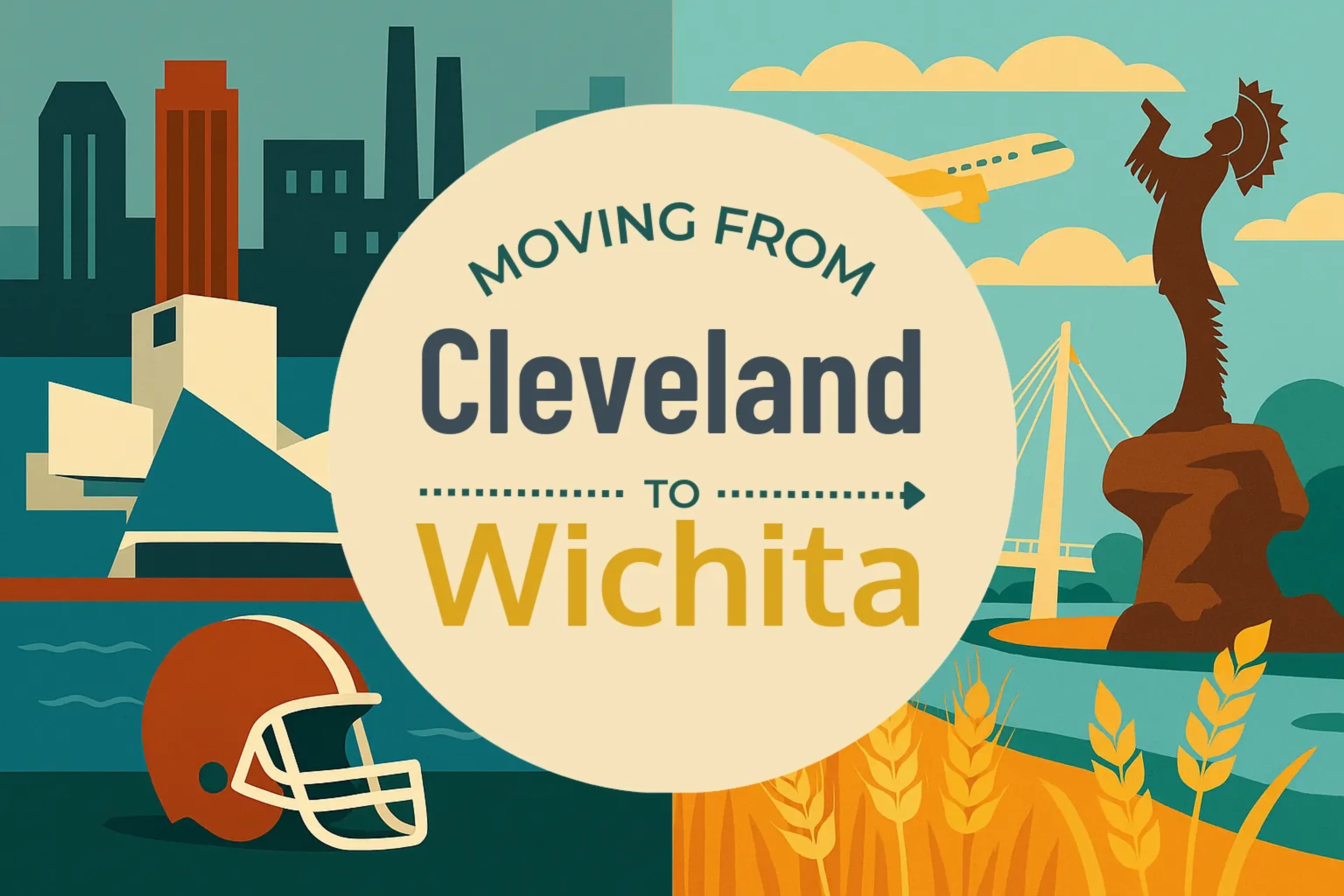 Side-by-side comparison of Cleveland to Wichita moving companies