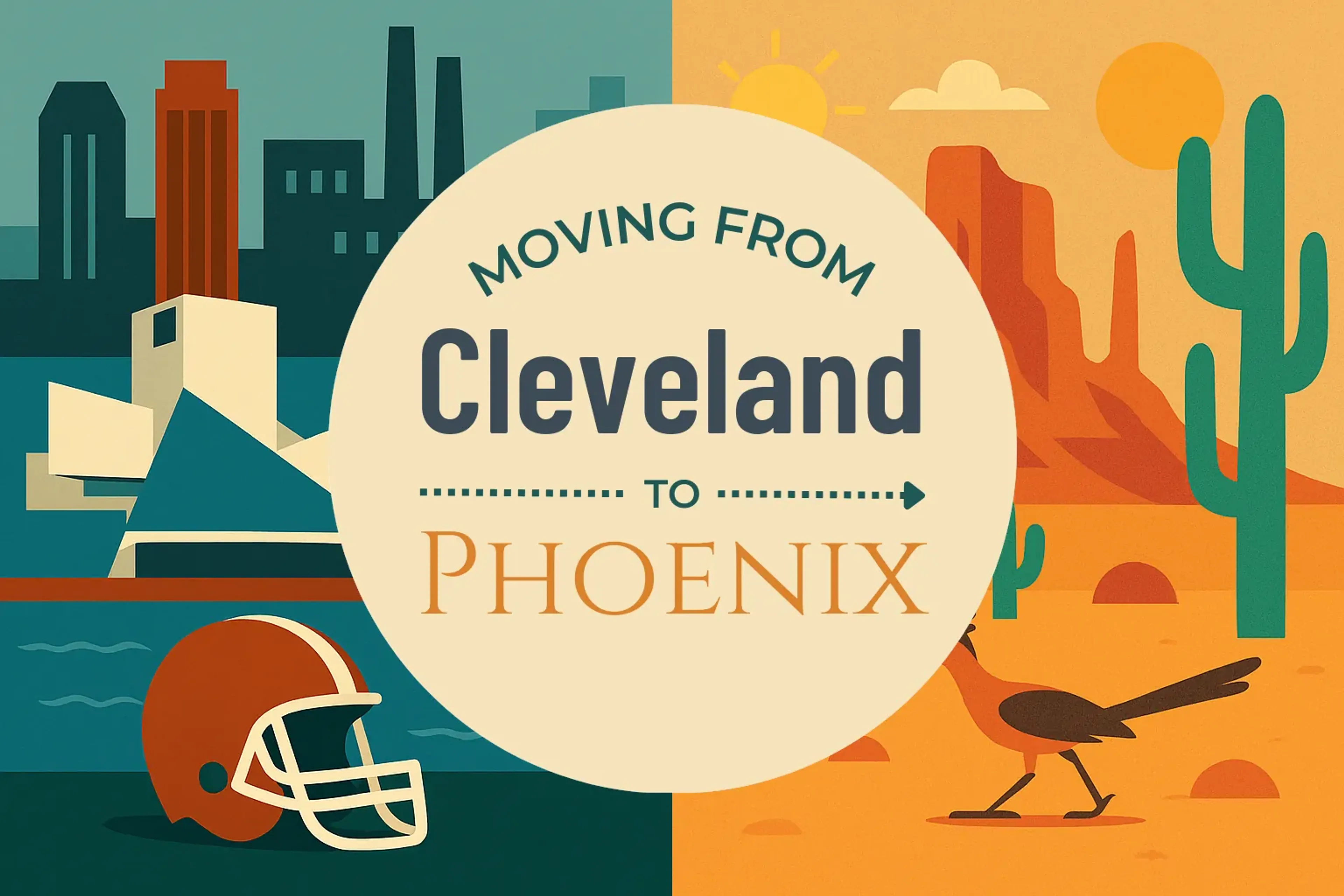 Side-by-side comparison of Cleveland to Phoenix moving companies