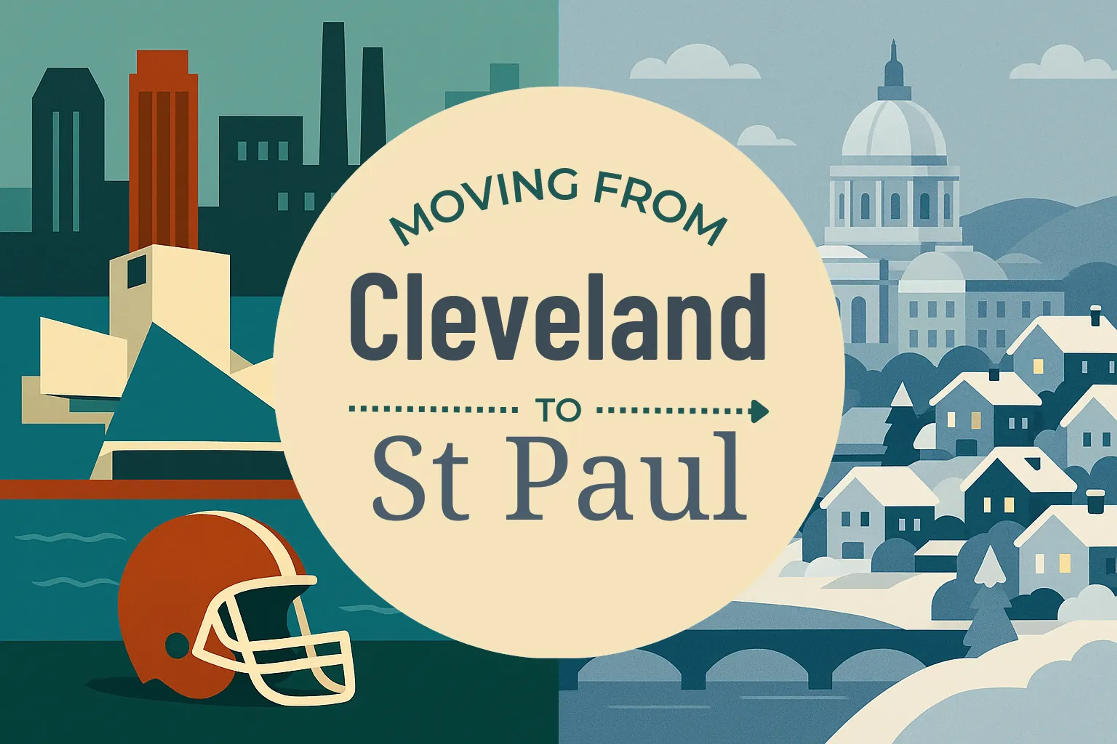 Side-by-side comparison of Cleveland to St. Paul moving companies