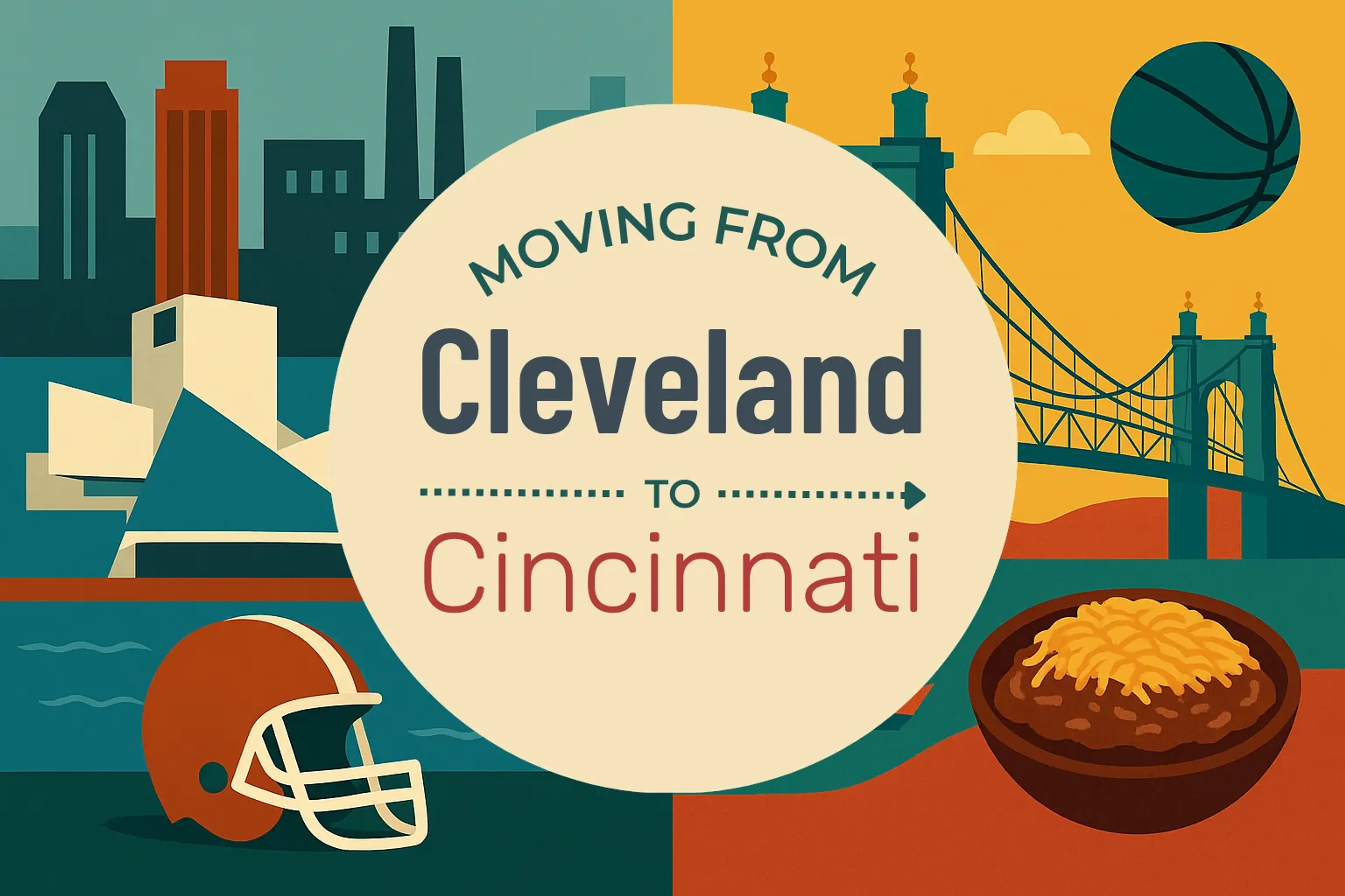 Side-by-side comparison of Cleveland to Cincinnati moving companies