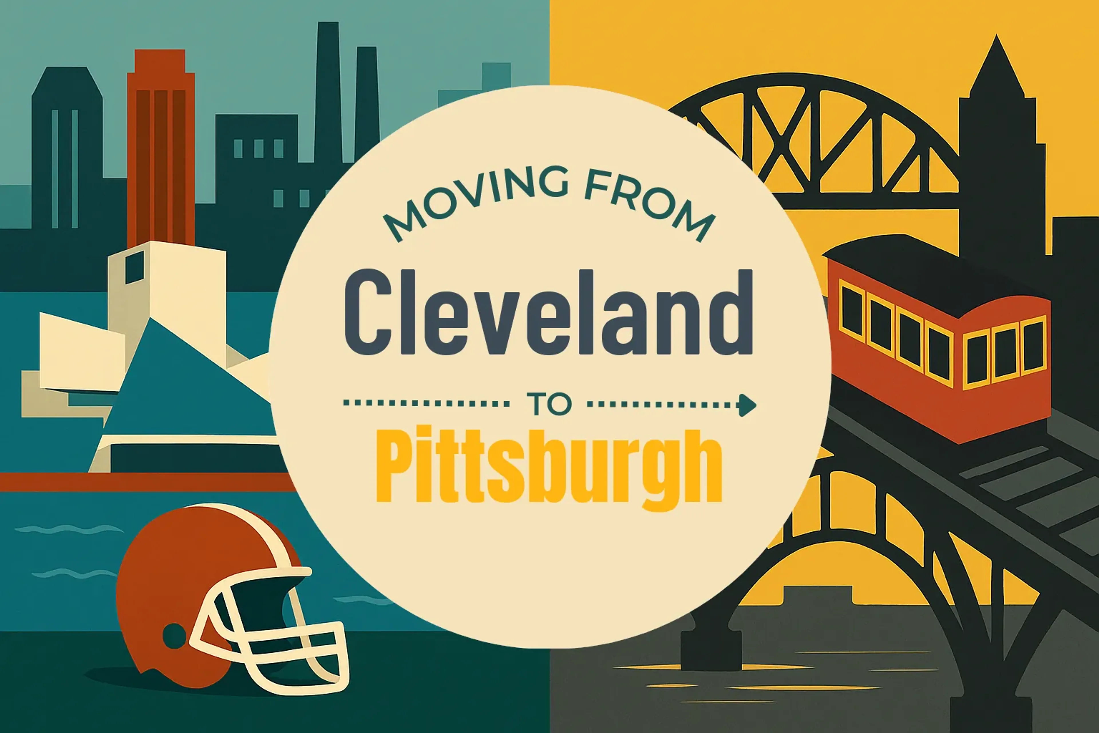 Side-by-side comparison of Cleveland to Pittsburgh moving companies