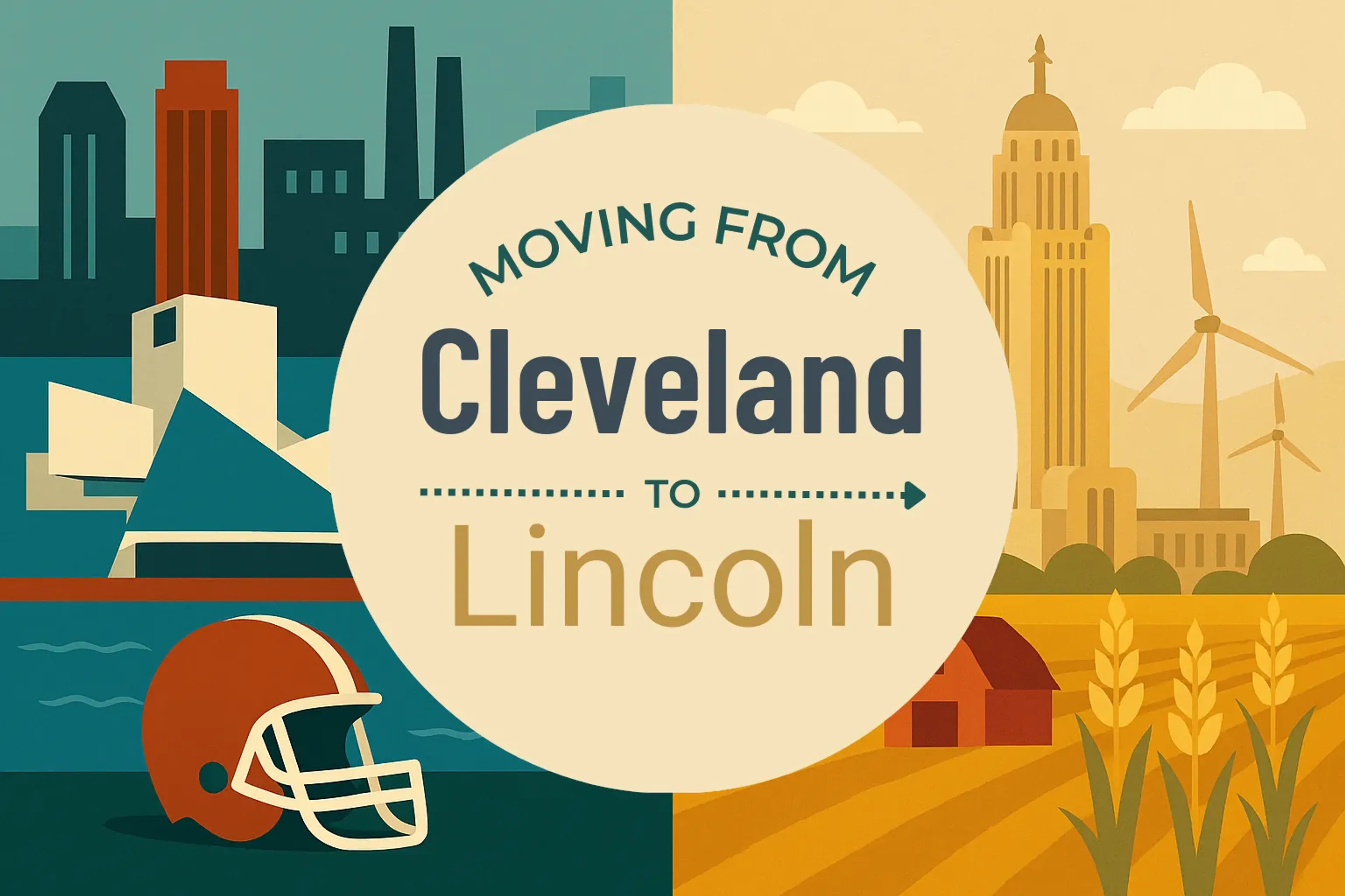 Side-by-side comparison of Cleveland to Lincoln moving companies