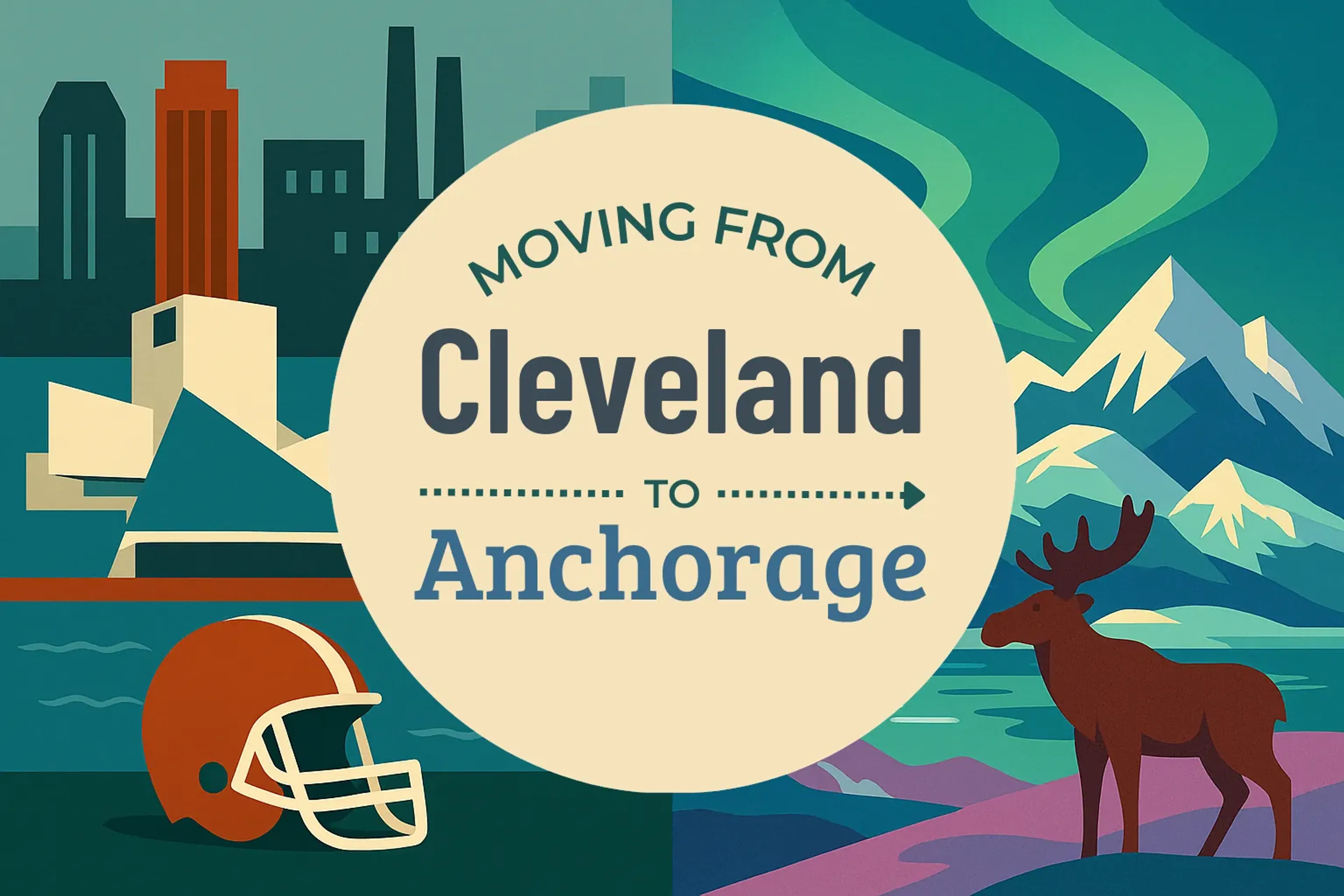 Side-by-side comparison of Cleveland to Anchorage moving companies