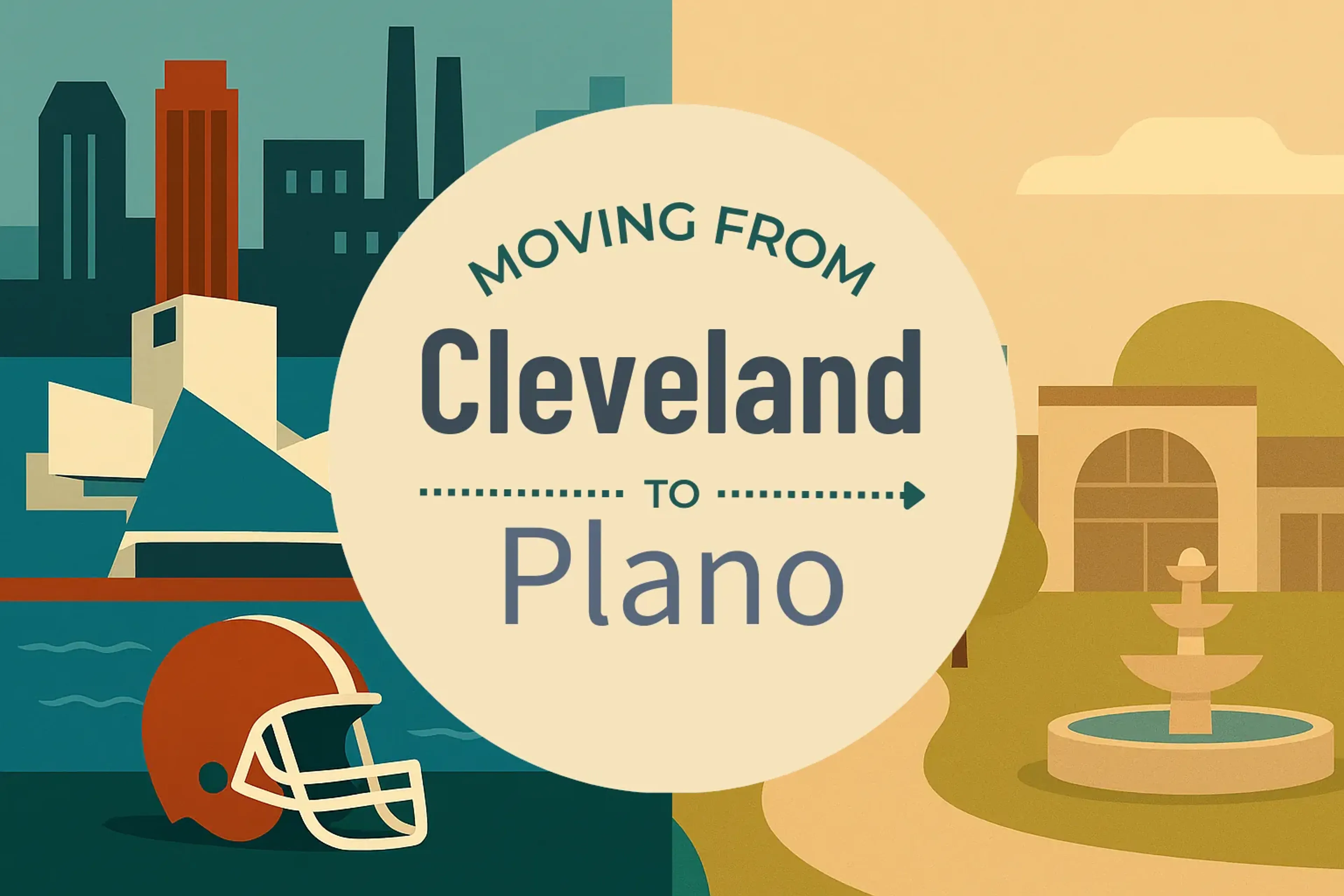Side-by-side comparison of Cleveland to Plano moving companies