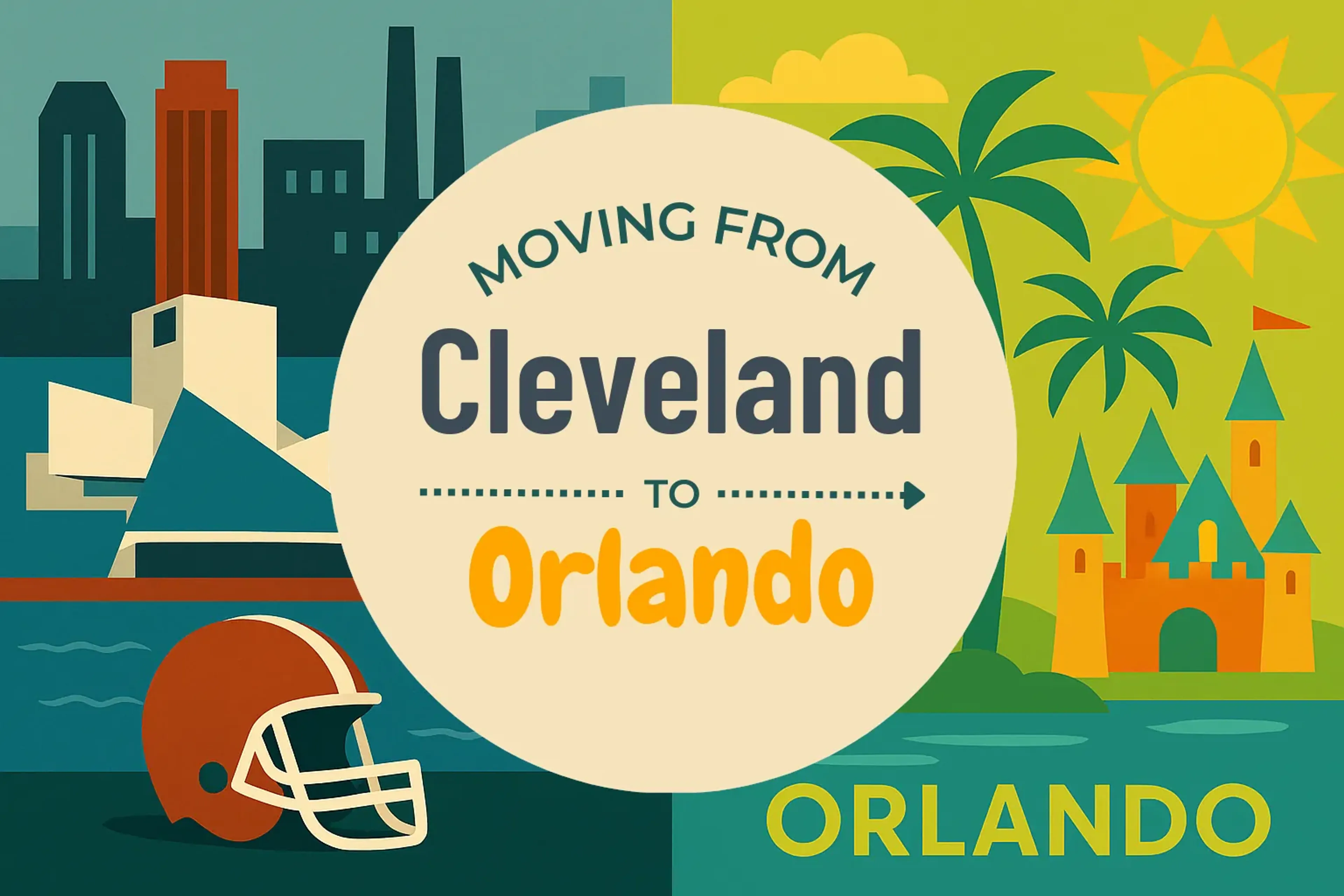Side-by-side comparison of Cleveland to Orlando moving companies