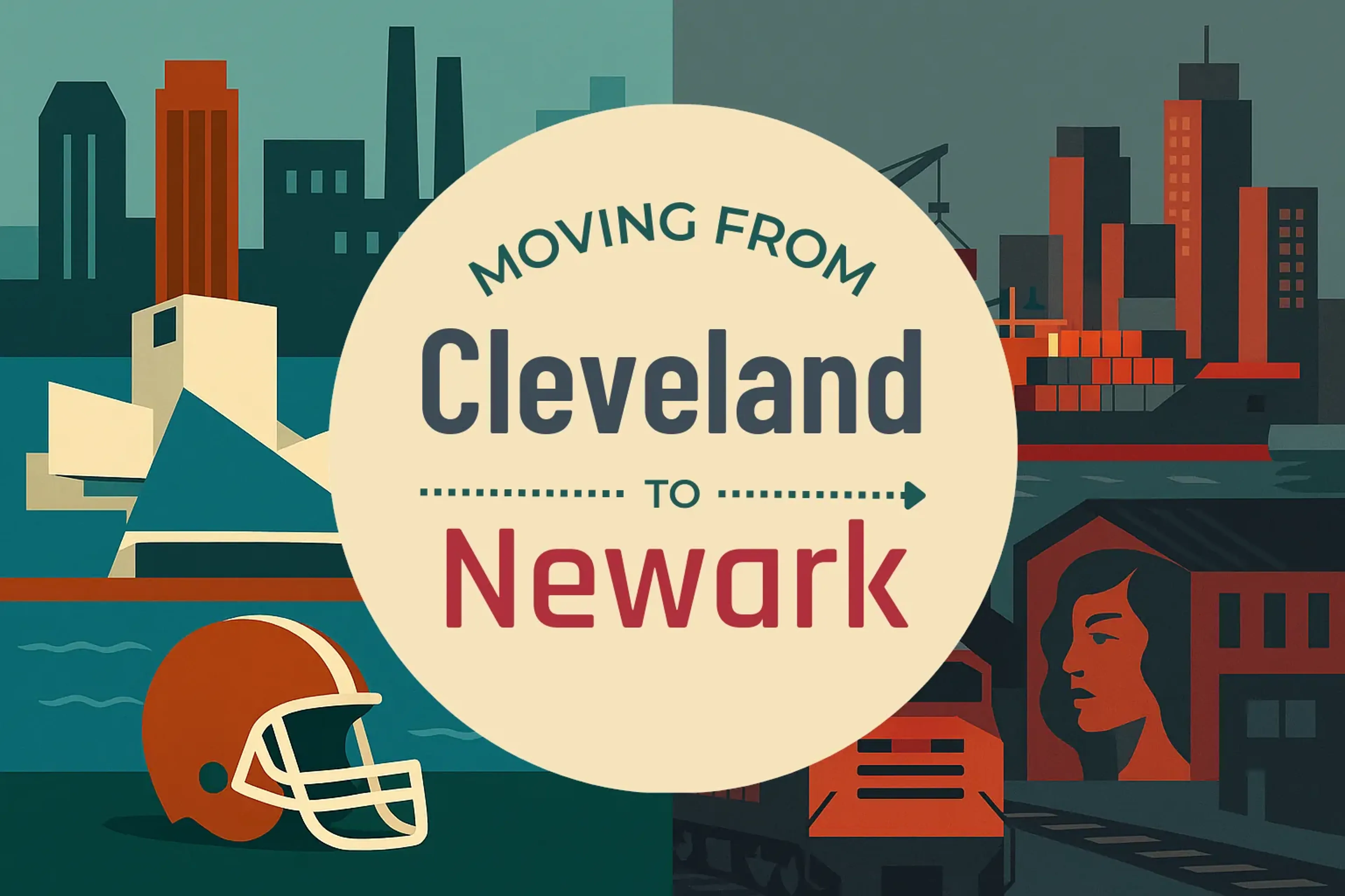 Side-by-side comparison of Cleveland to Newark moving companies