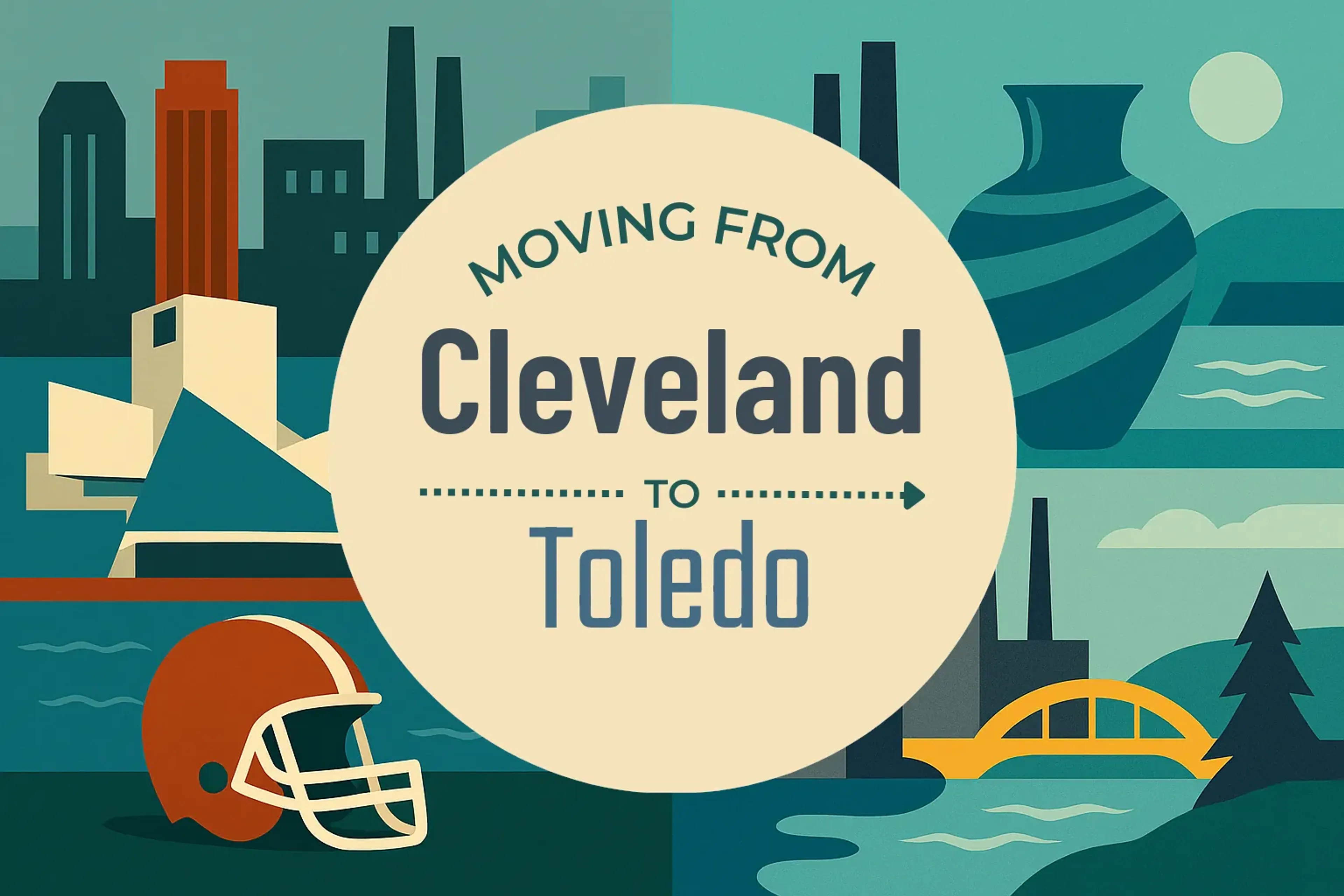 Side-by-side comparison of Cleveland to Toledo moving companies