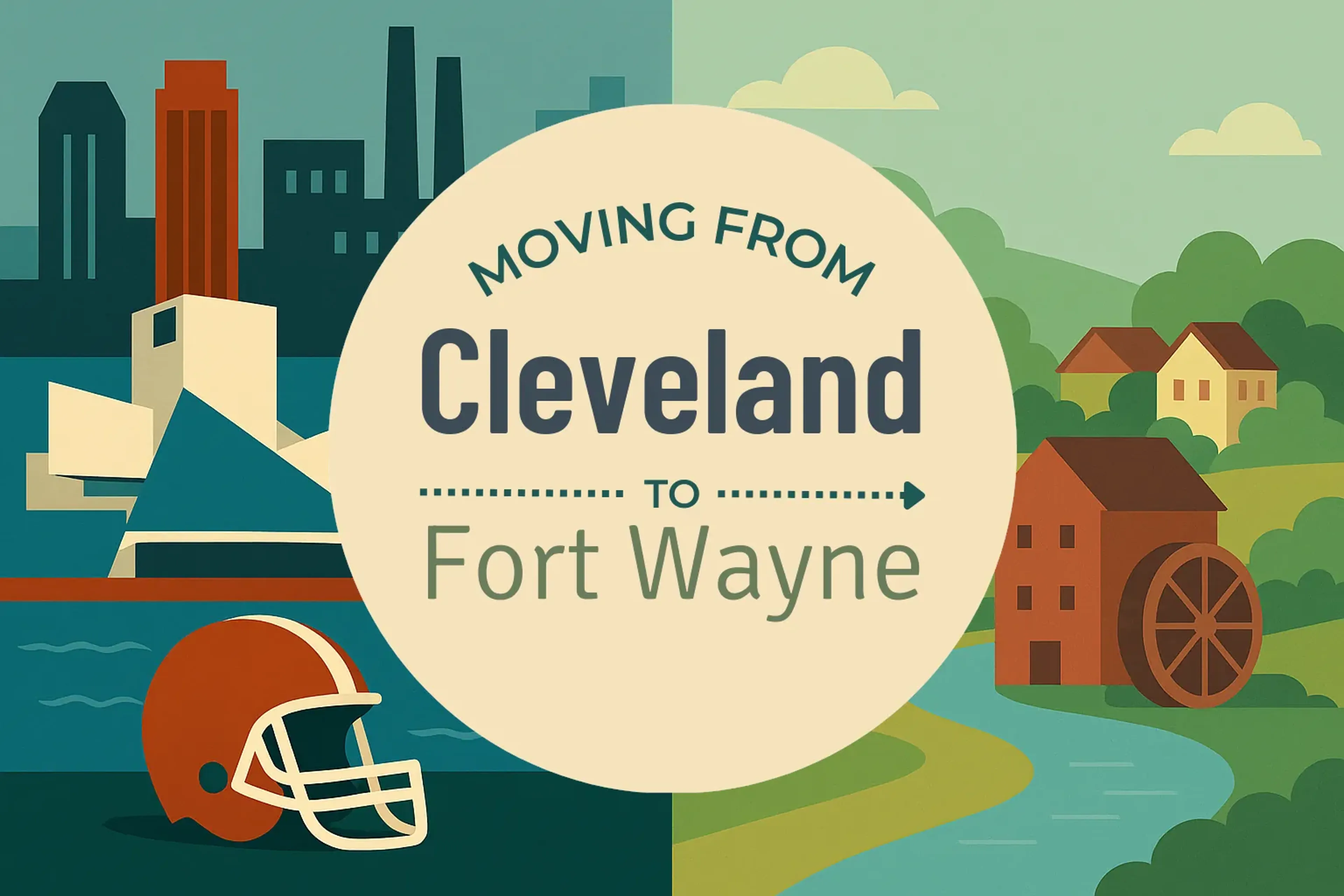 Side-by-side comparison of Cleveland to Fort Wayne moving companies