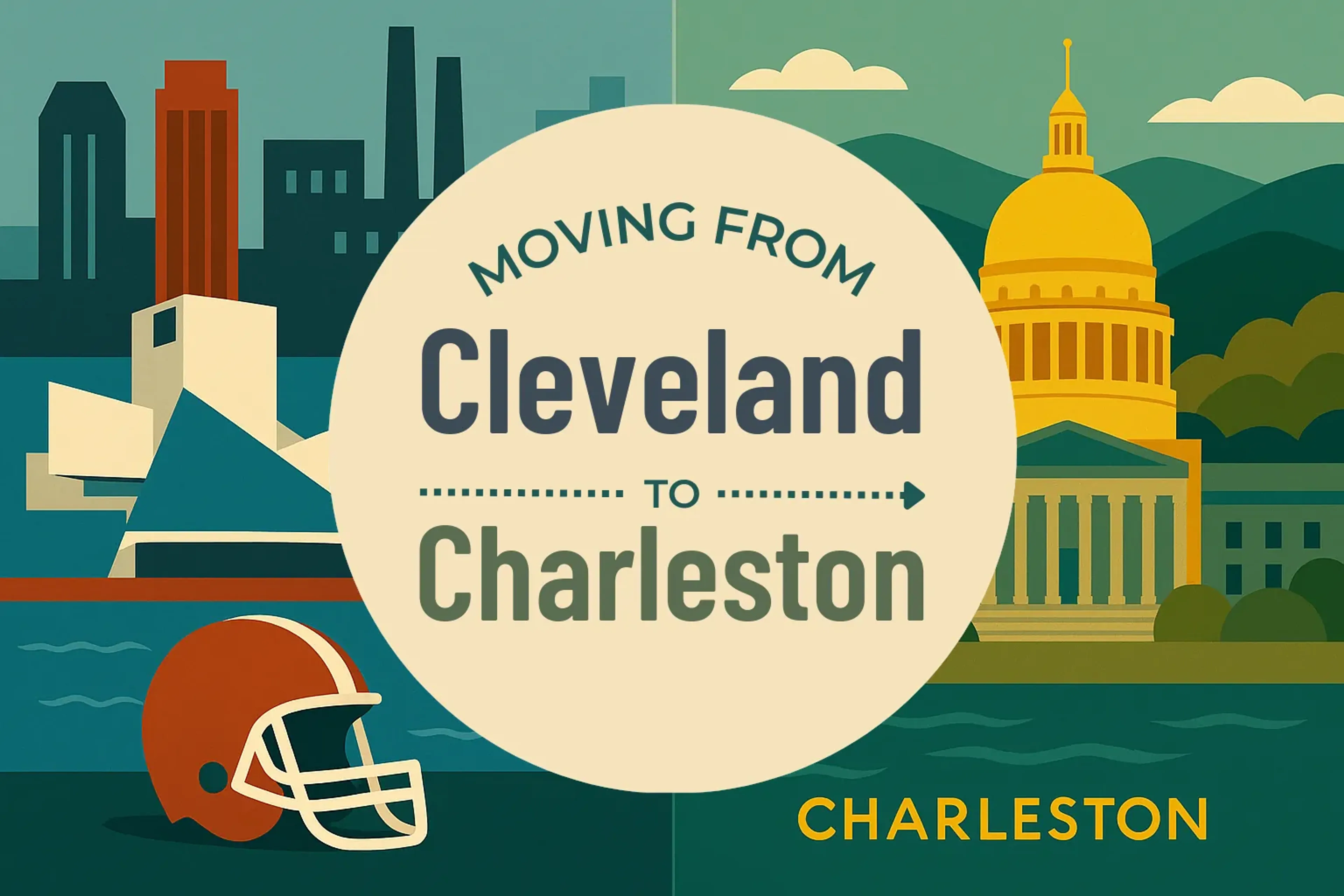 Side-by-side comparison of Cleveland to Charleston moving companies