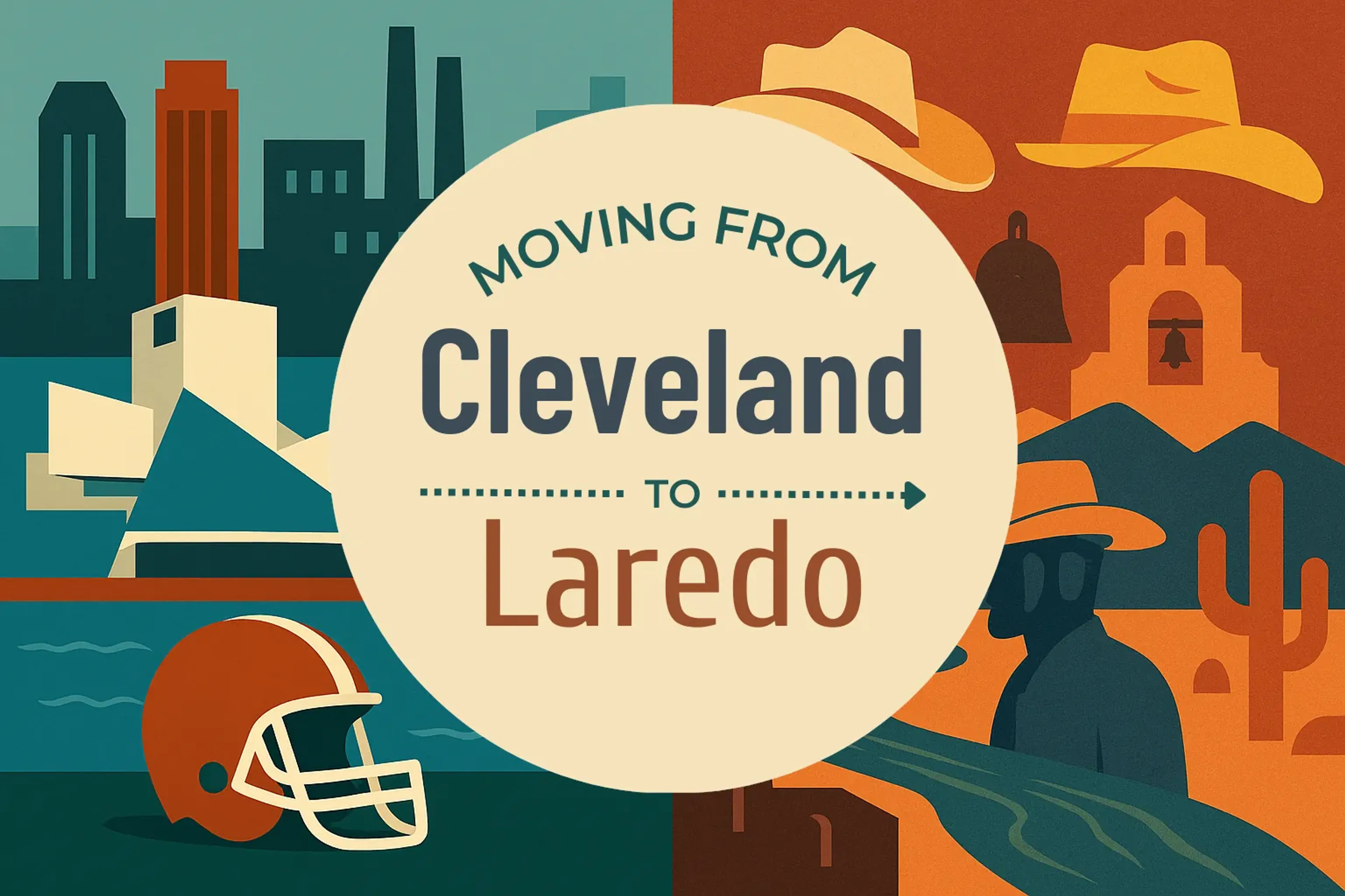 Side-by-side comparison of Cleveland to Laredo moving companies
