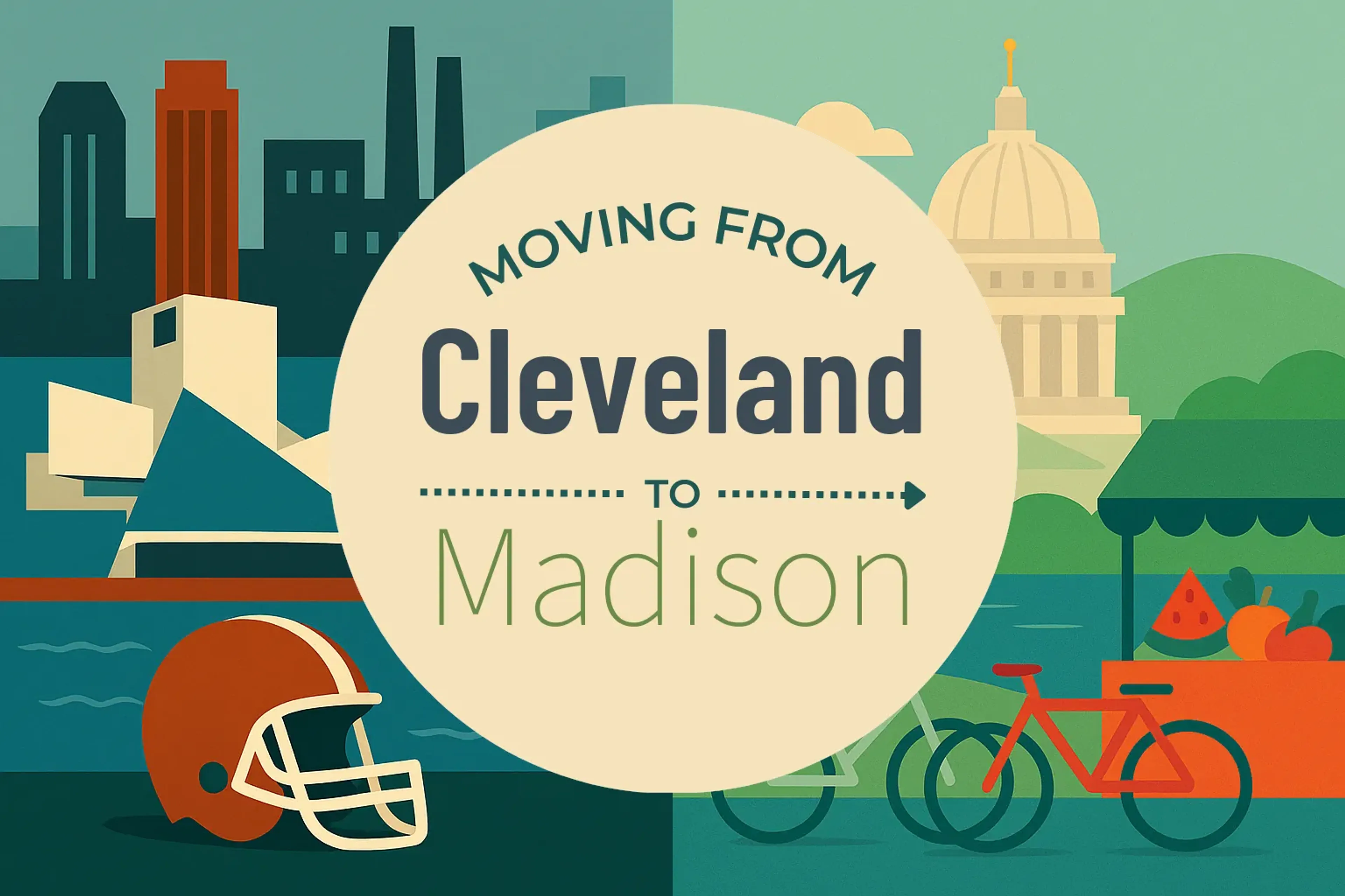 Side-by-side comparison of Cleveland to Madison moving companies