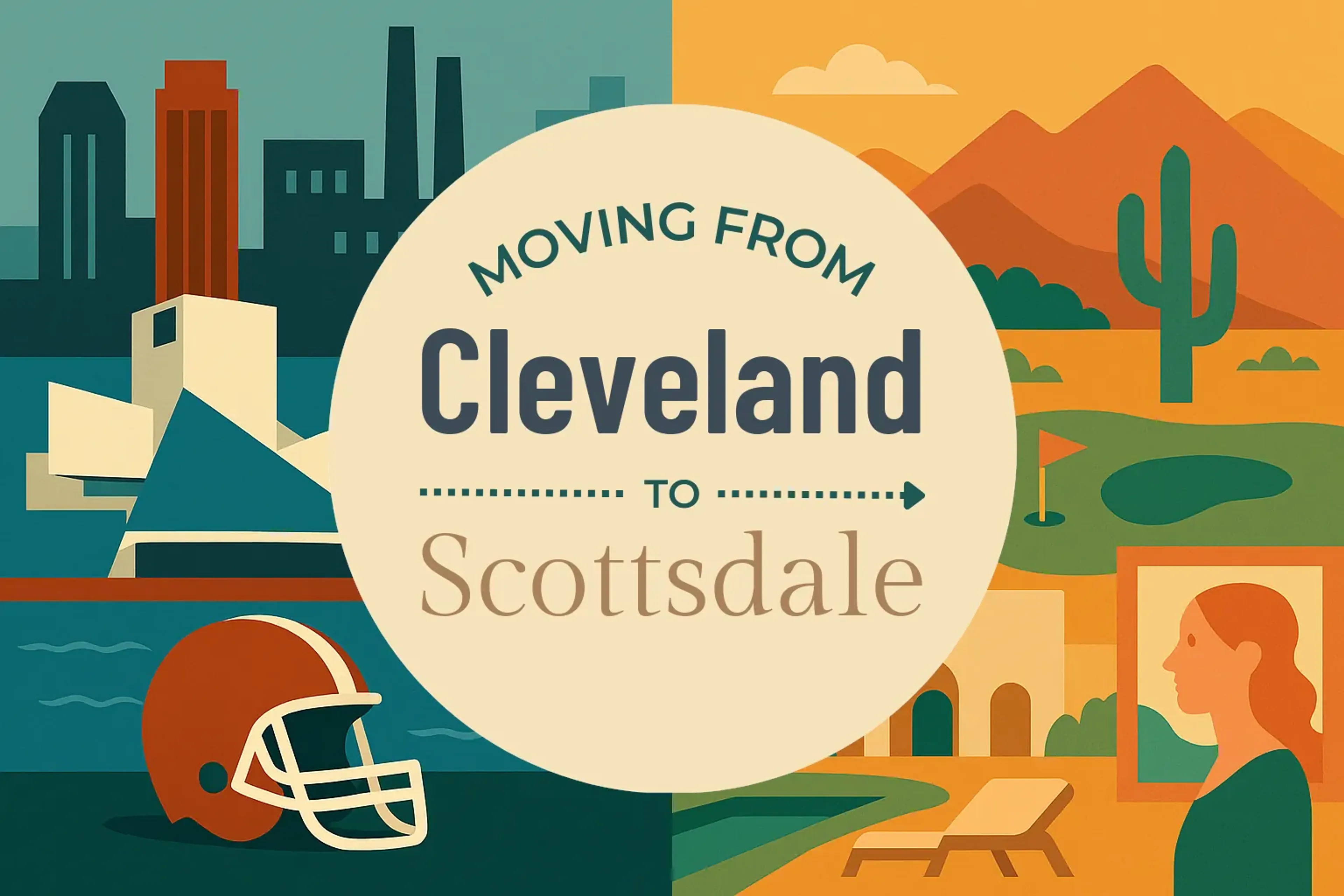 Side-by-side comparison of Cleveland to Scottsdale moving companies