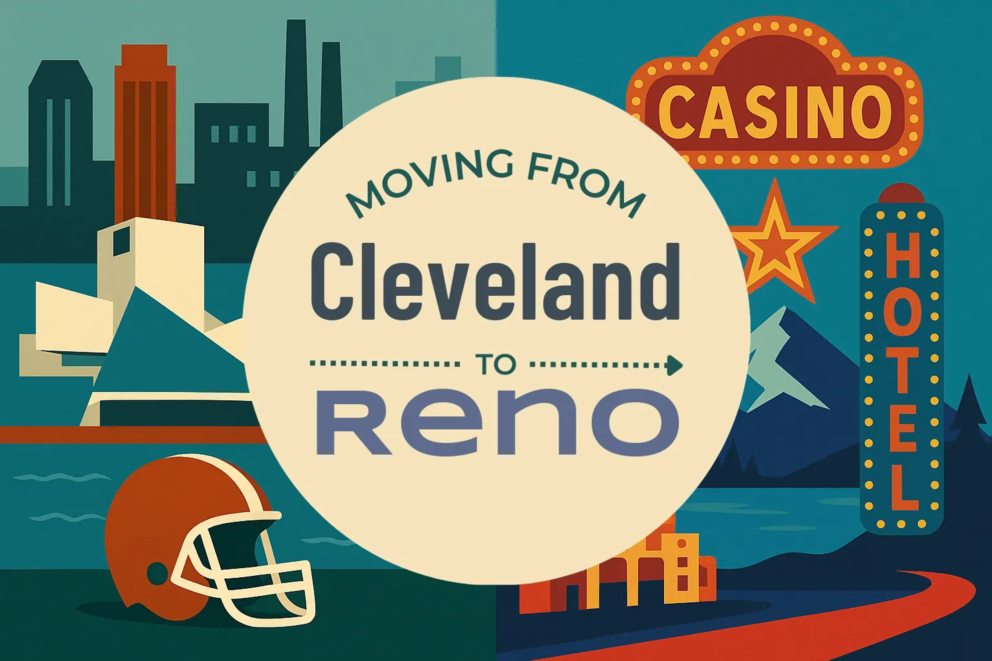 Side-by-side comparison of Cleveland to Reno moving companies