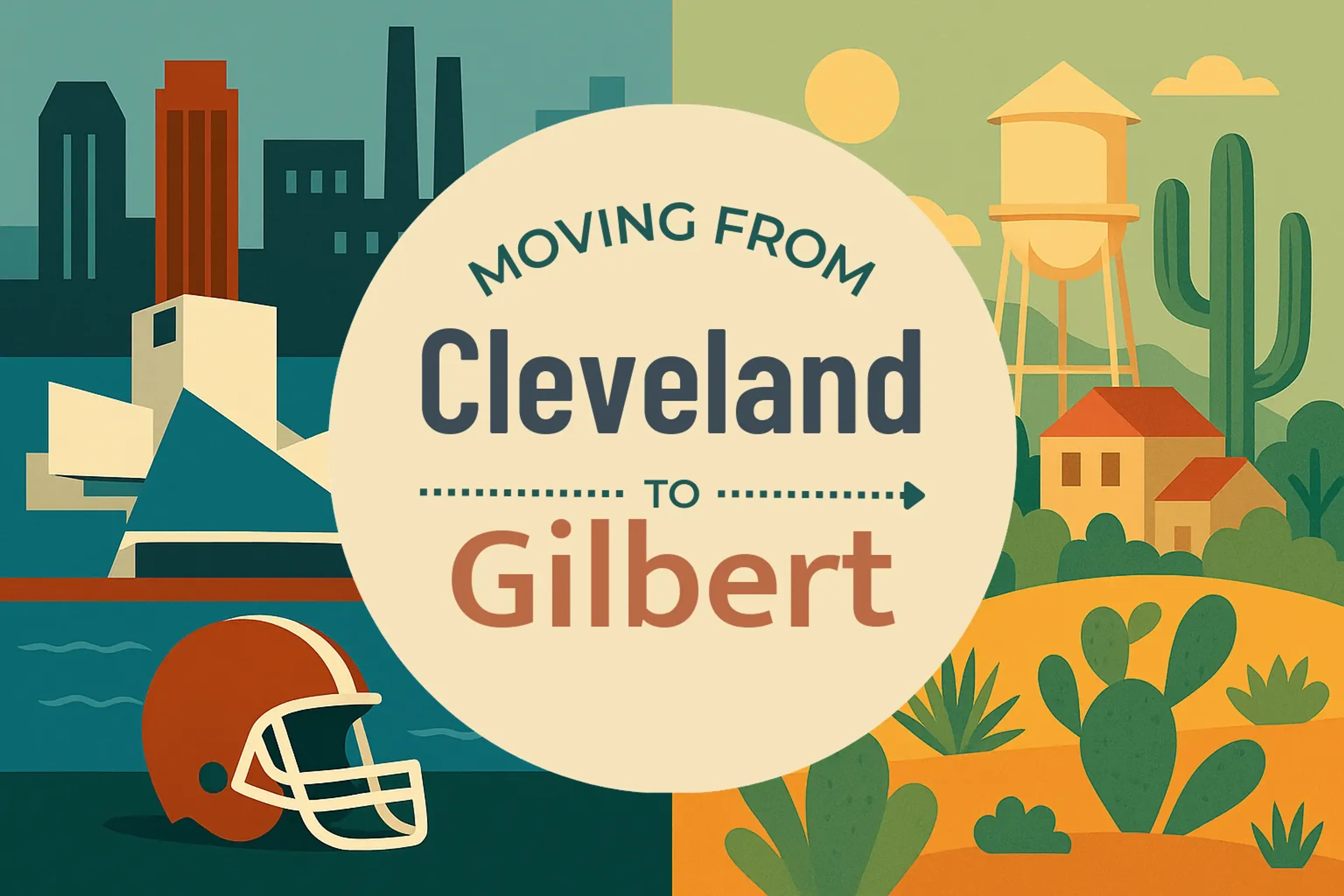 Side-by-side comparison of Cleveland to Gilbert moving companies