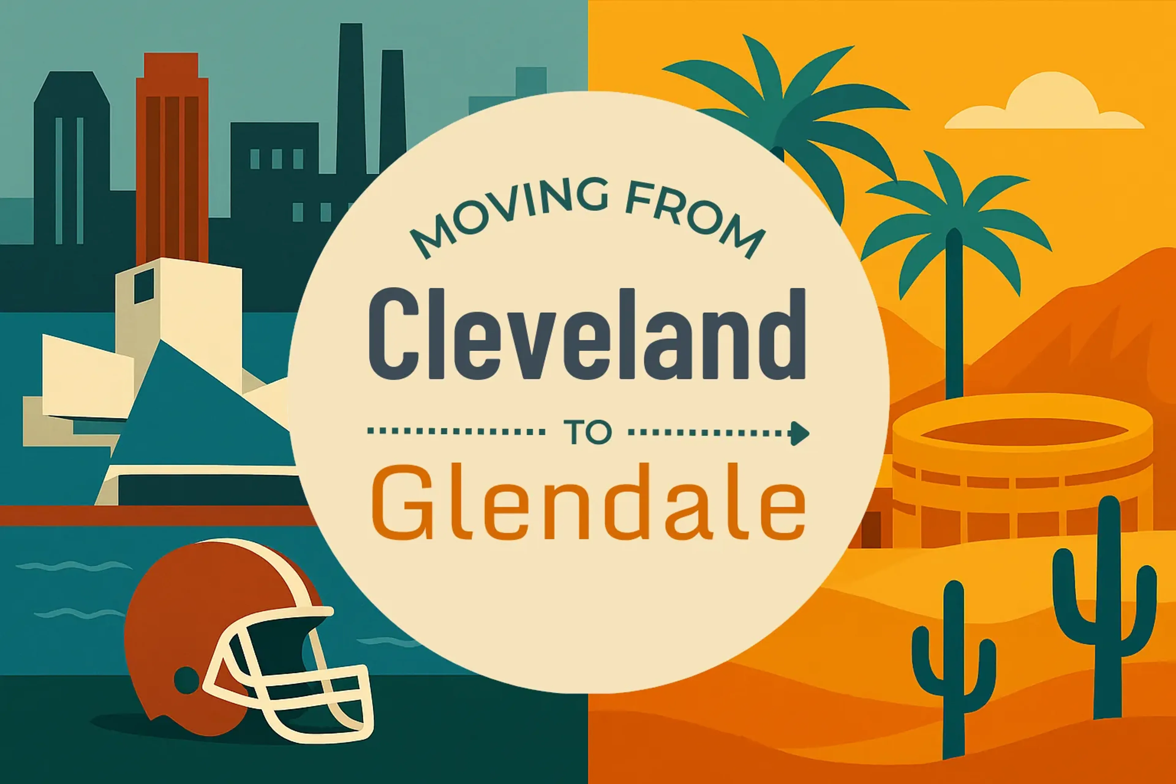 Side-by-side comparison of Cleveland to Glendale moving companies