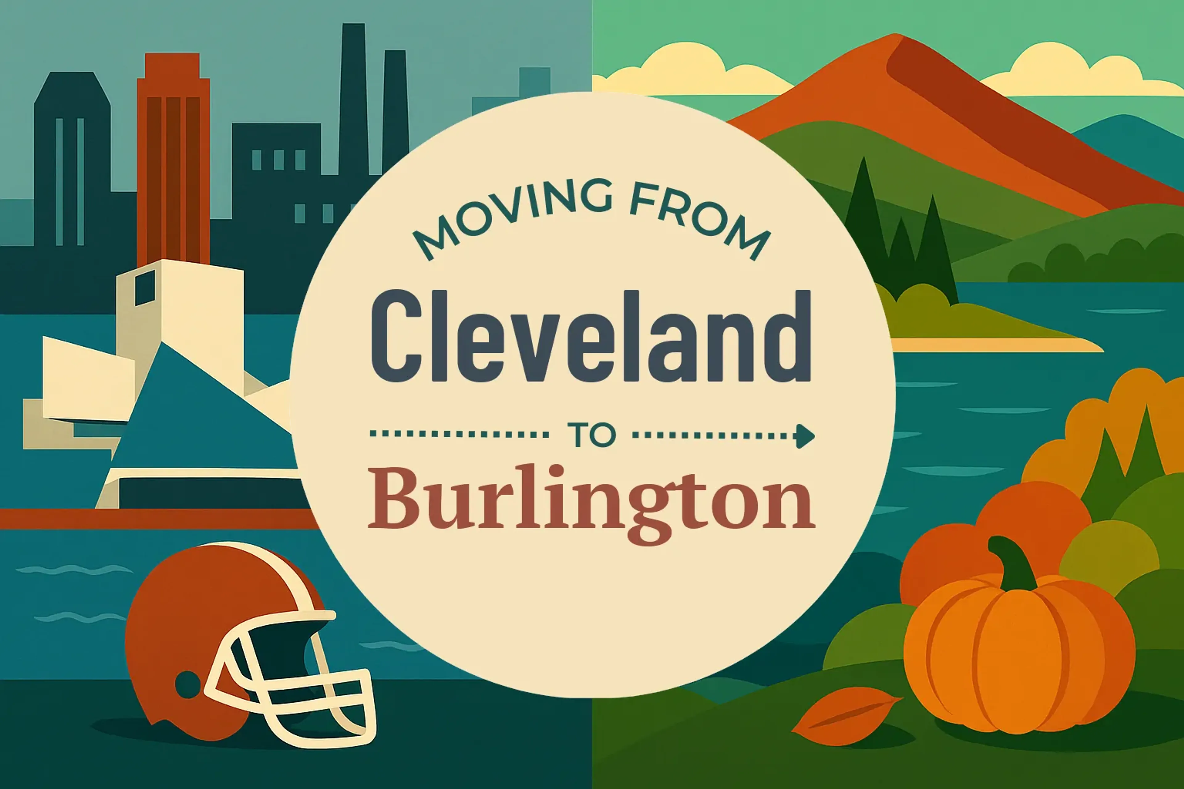 Side-by-side comparison of Cleveland to Burlington moving companies