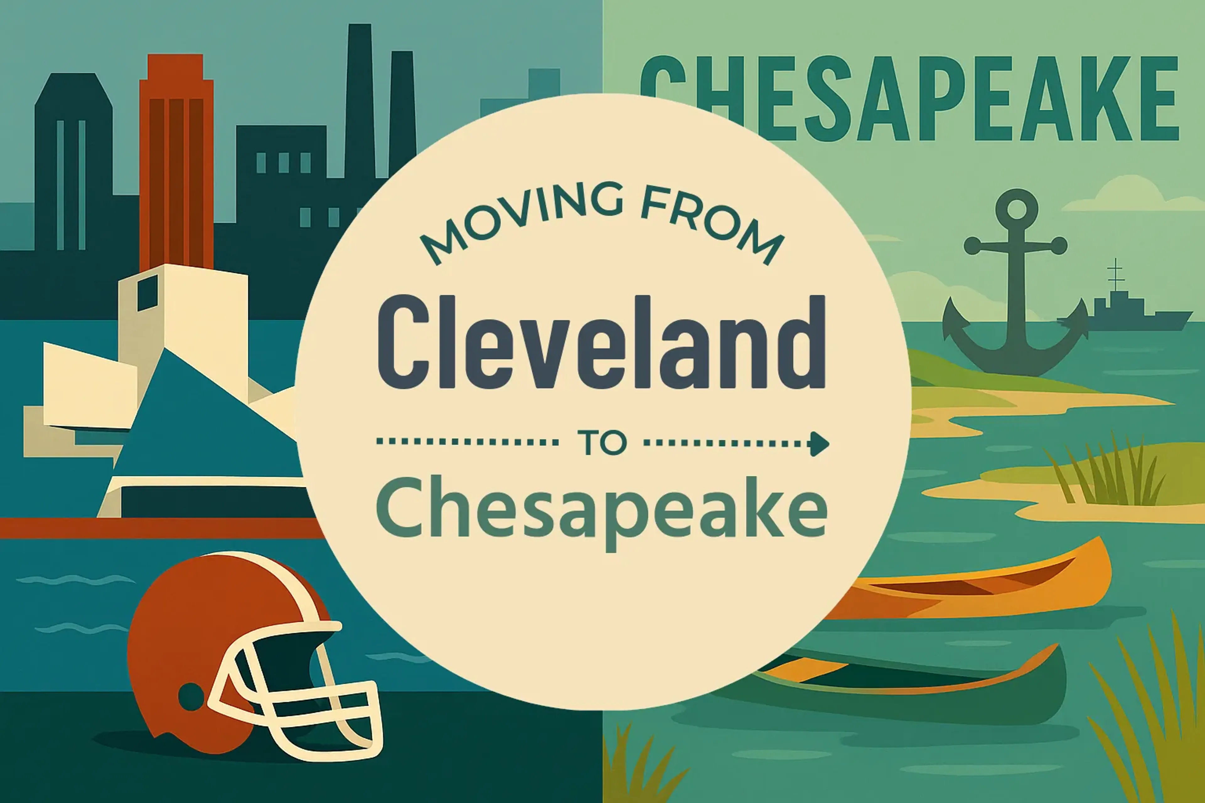 Side-by-side comparison of Cleveland to Chesapeake moving companies