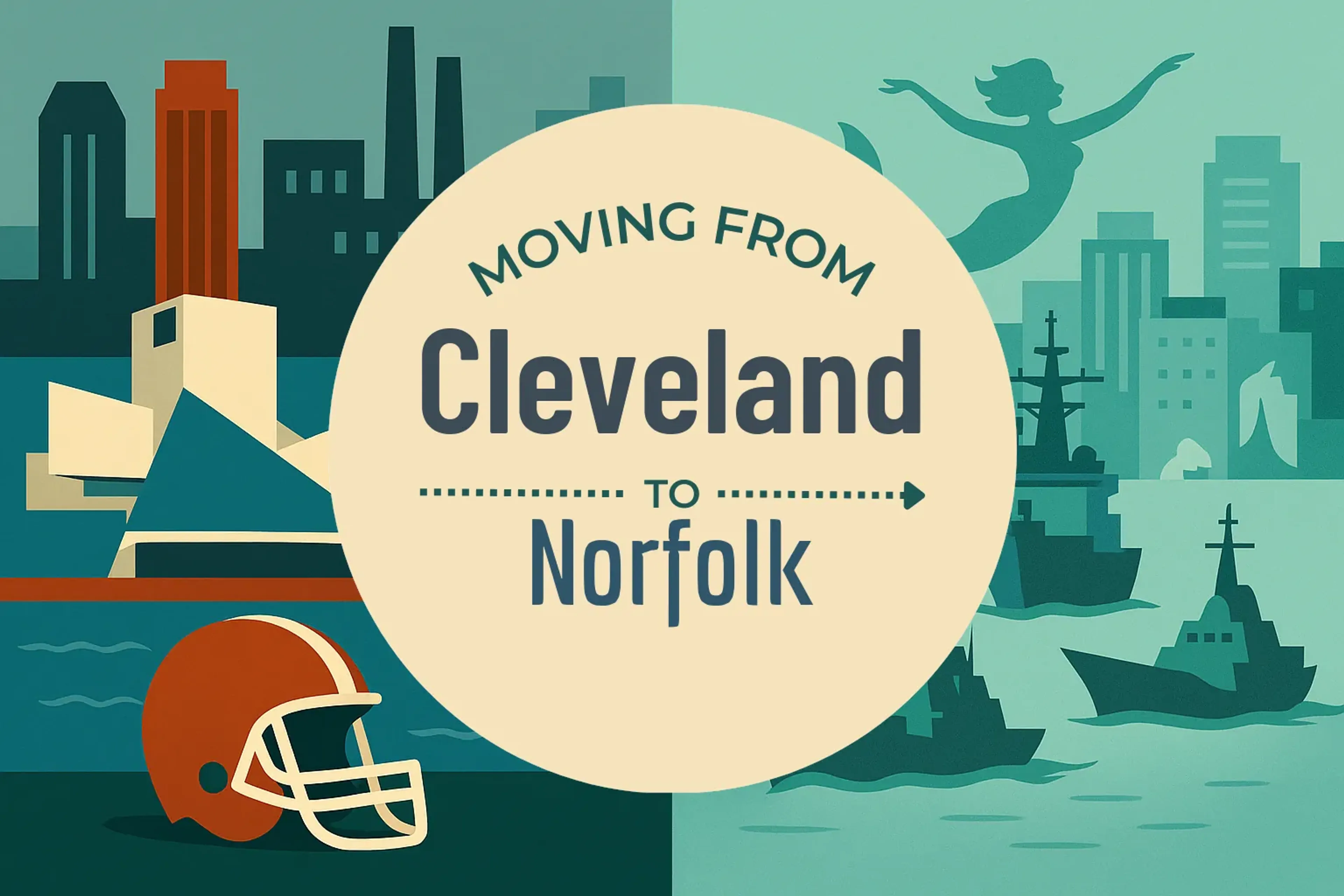 Side-by-side comparison of Cleveland to Norfolk moving companies